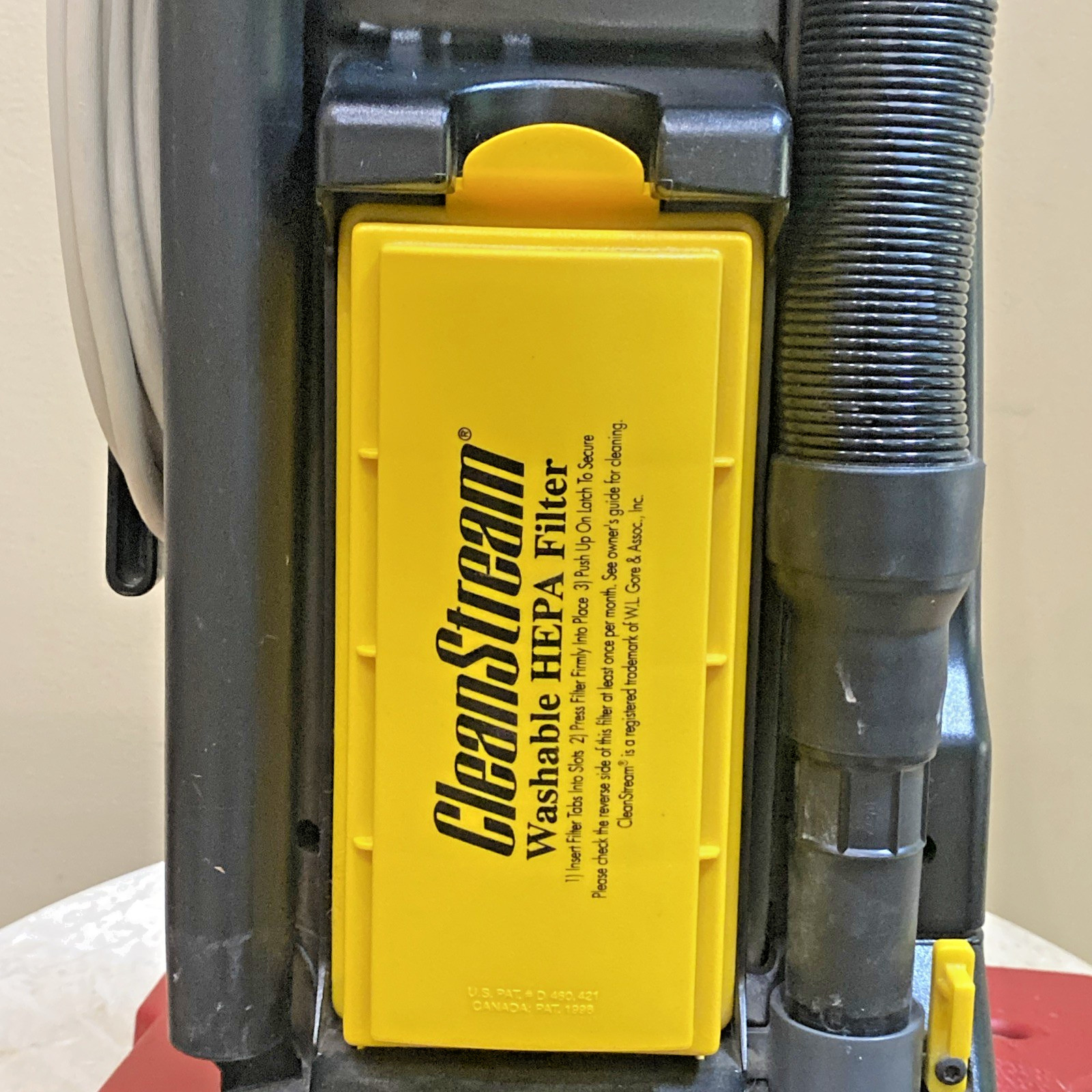 Sanitaire Commercial True HEPA Cyclonic System Upright Vacuum, Red