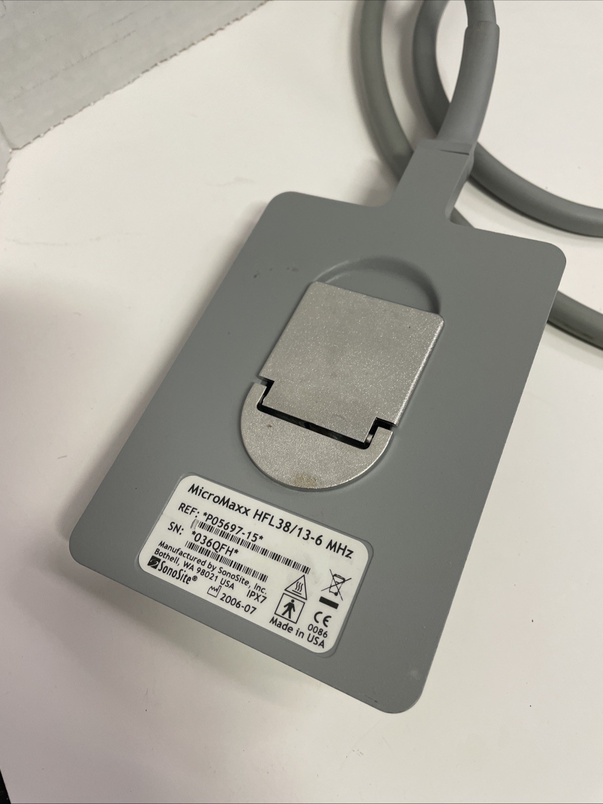 SonoSite MicroMaxx Portable Ultrasound System P06468-11 with HFL38/13-6 MHz