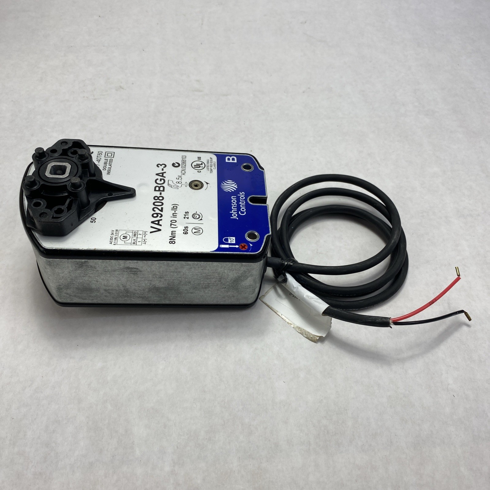 Johnson Controls VA9208-BGA-3 Electric Spring Return Valve Actuator