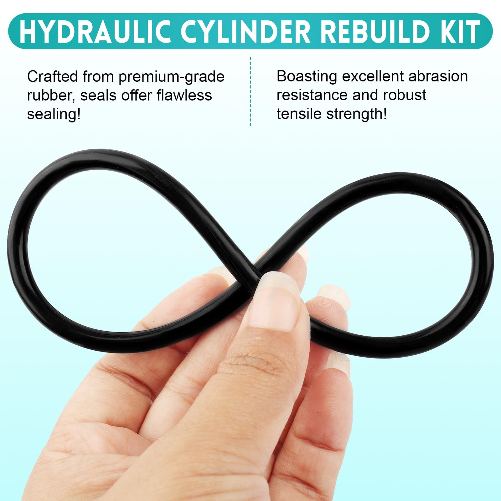 Hydraulic Cylinder Seal Kit for 4″ Bore x 1.75″ Rod Fits 22-Ton Splitter