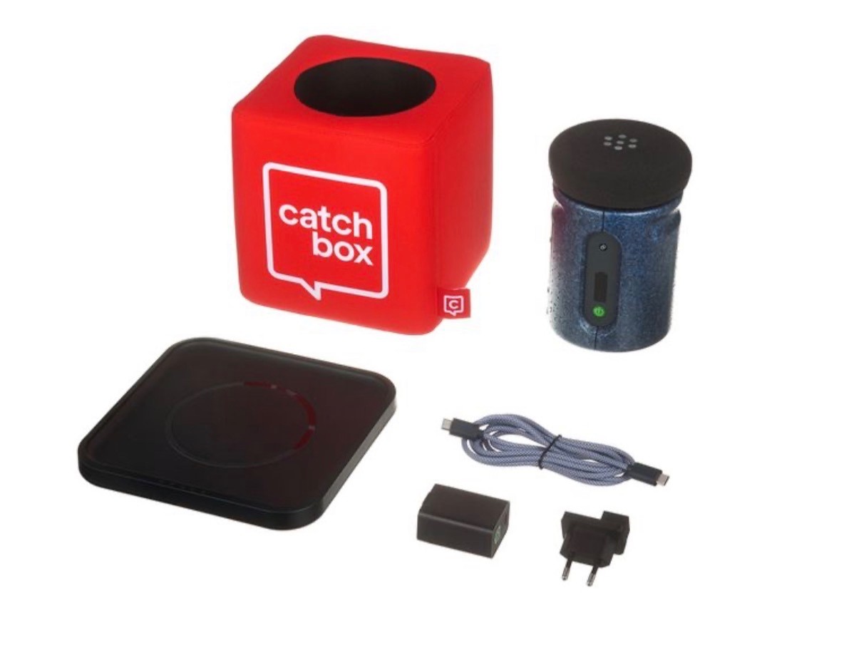 Catch Box Plus Cube with Charging base – NEW / Open box – Catchbox VAT REG