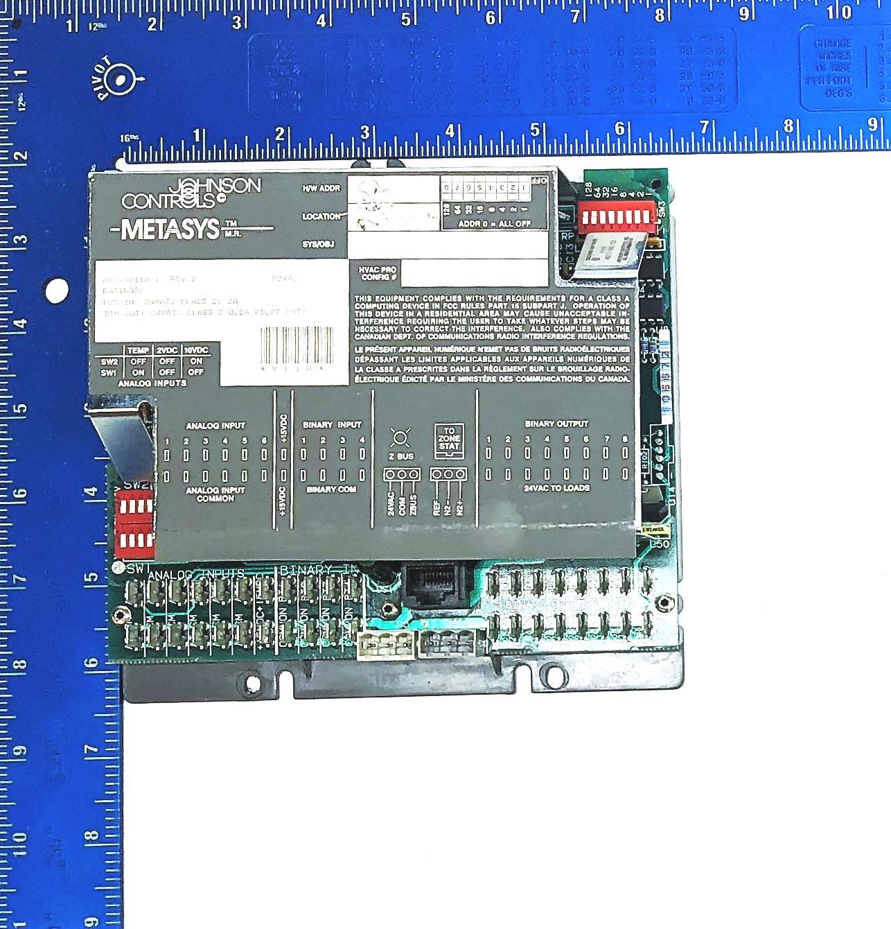 ​Johnson Controls Metasys Rev-B Air Volume Controller AS-VAV110-1 (M9442) USED