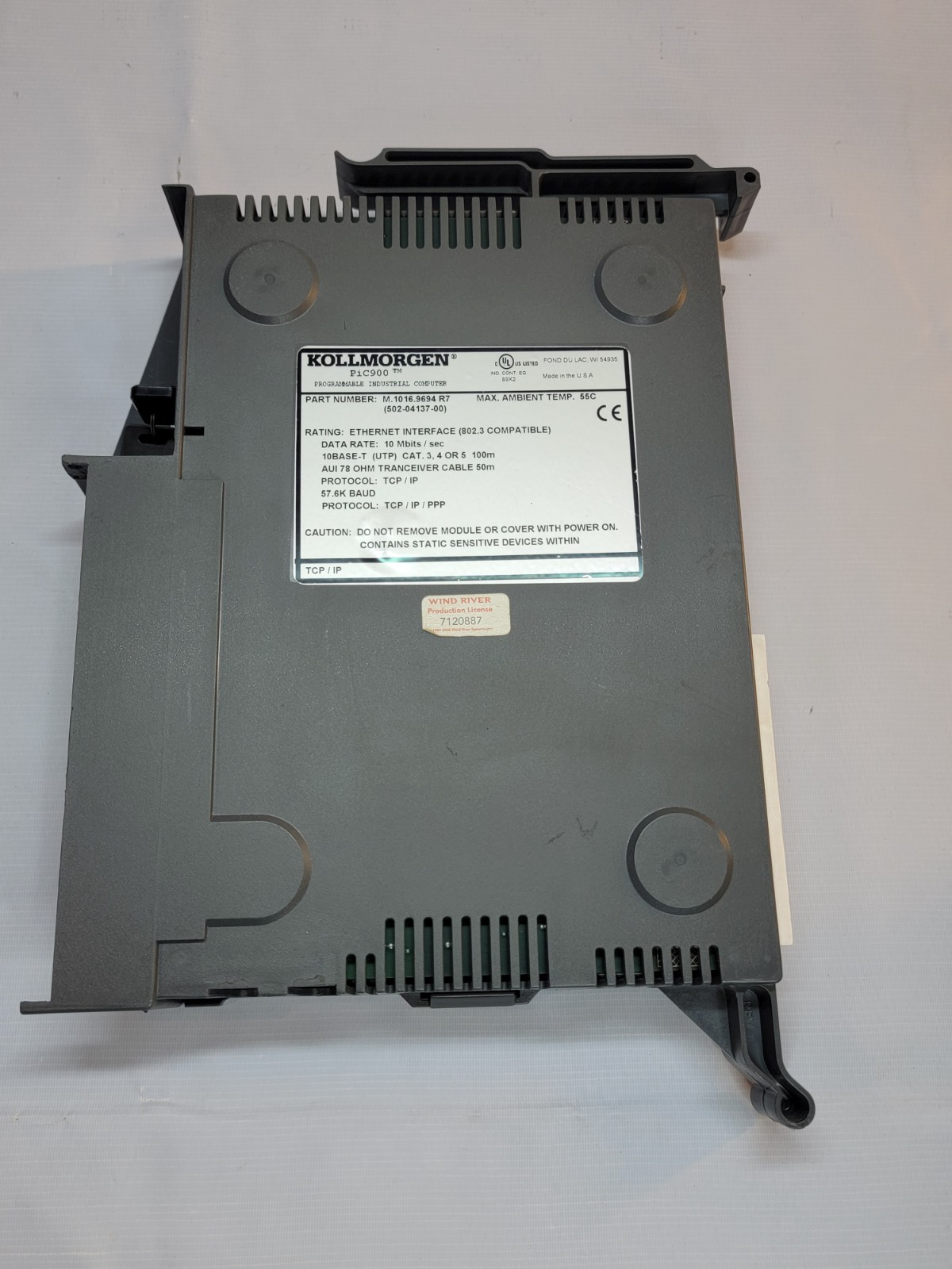 Kollmorgen PiC900 Industrial Computer M10172284 R3 + CSM-CPU + ETHERNET-TCP/IP