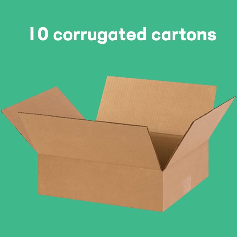 Shipping Boxes 14 x 12 x 4 inches, 10-20 Count | For Moving, Mailing, Packaging