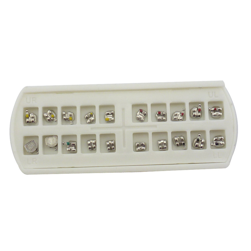 50Pack Dental Orthodontic Metal Brackets Braces Mini MIM Roth/MBT 022 3/345Hooks