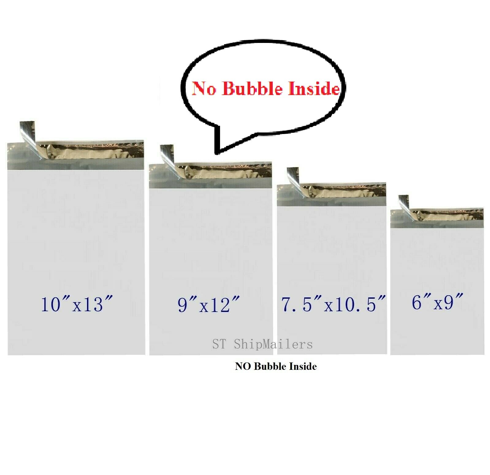 400 Poly Mailers Shipping Bags Each 100 6×9 7.5×10.5 9×12 10×13 – ST ShipMailers