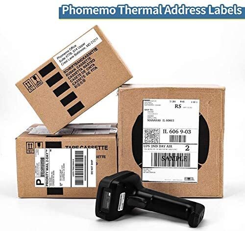 4 x 6 Phomemo Label Thermal Shipping Labels Paper for Zebra/Rollo/Munbyn/Jadens
