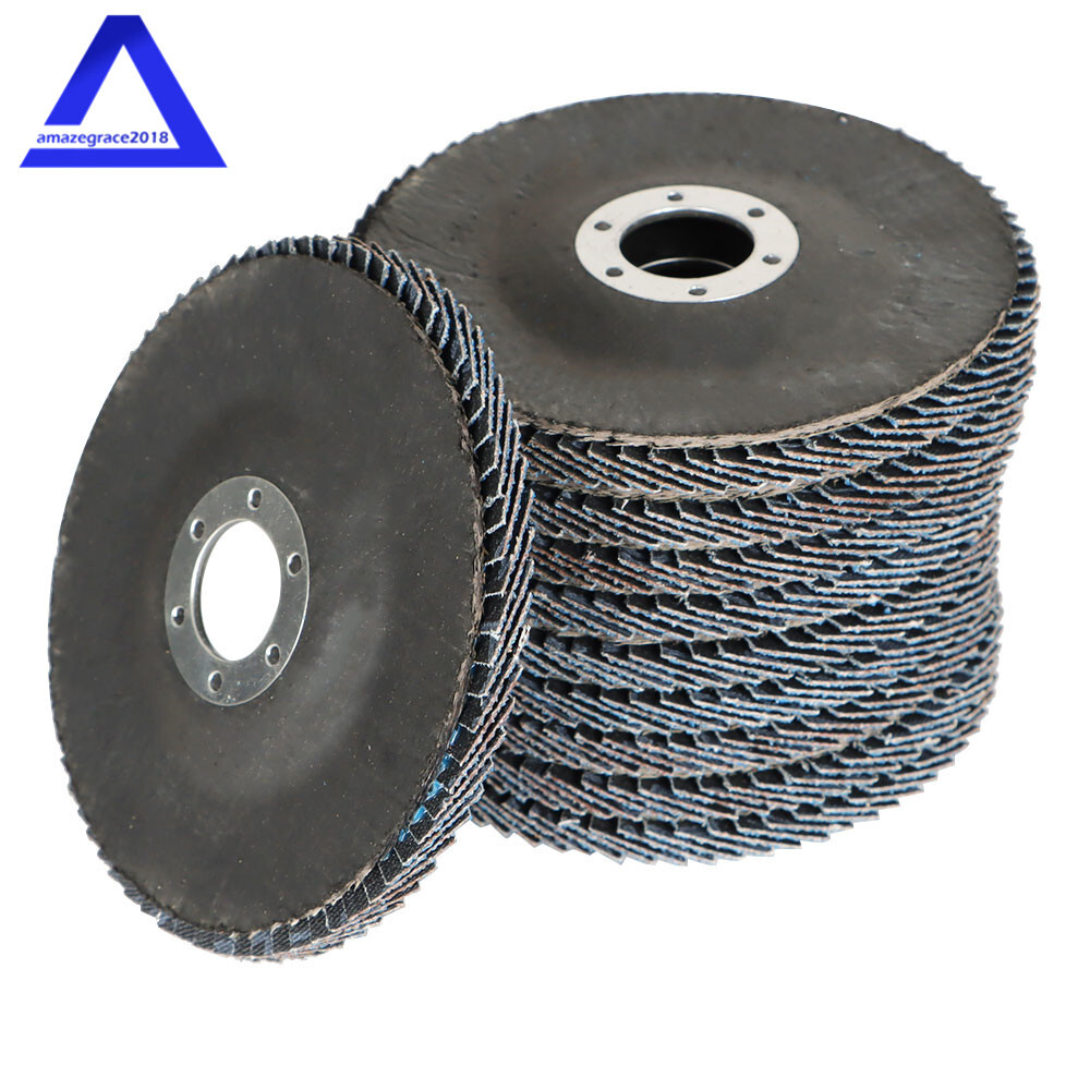 100Pack 4-1/2″×7/8” 40 Grit T29 Premium Zirconia Flap Disc Sanding Grinding