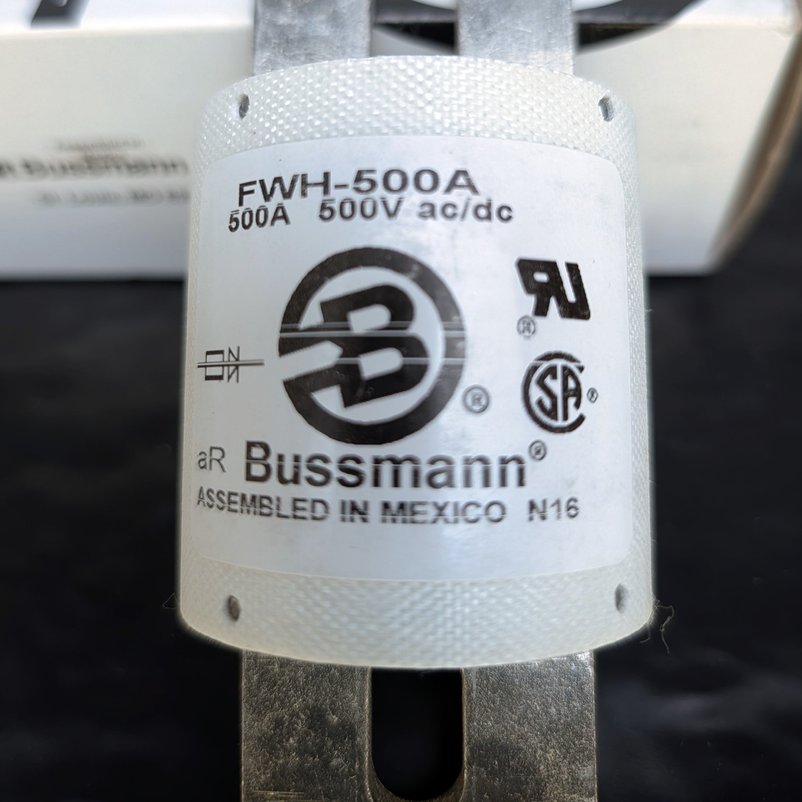 Cooper Bussmann FWH-500A Semiconductor Fuse 500A 500V AC/DC aR Mexico ⚡