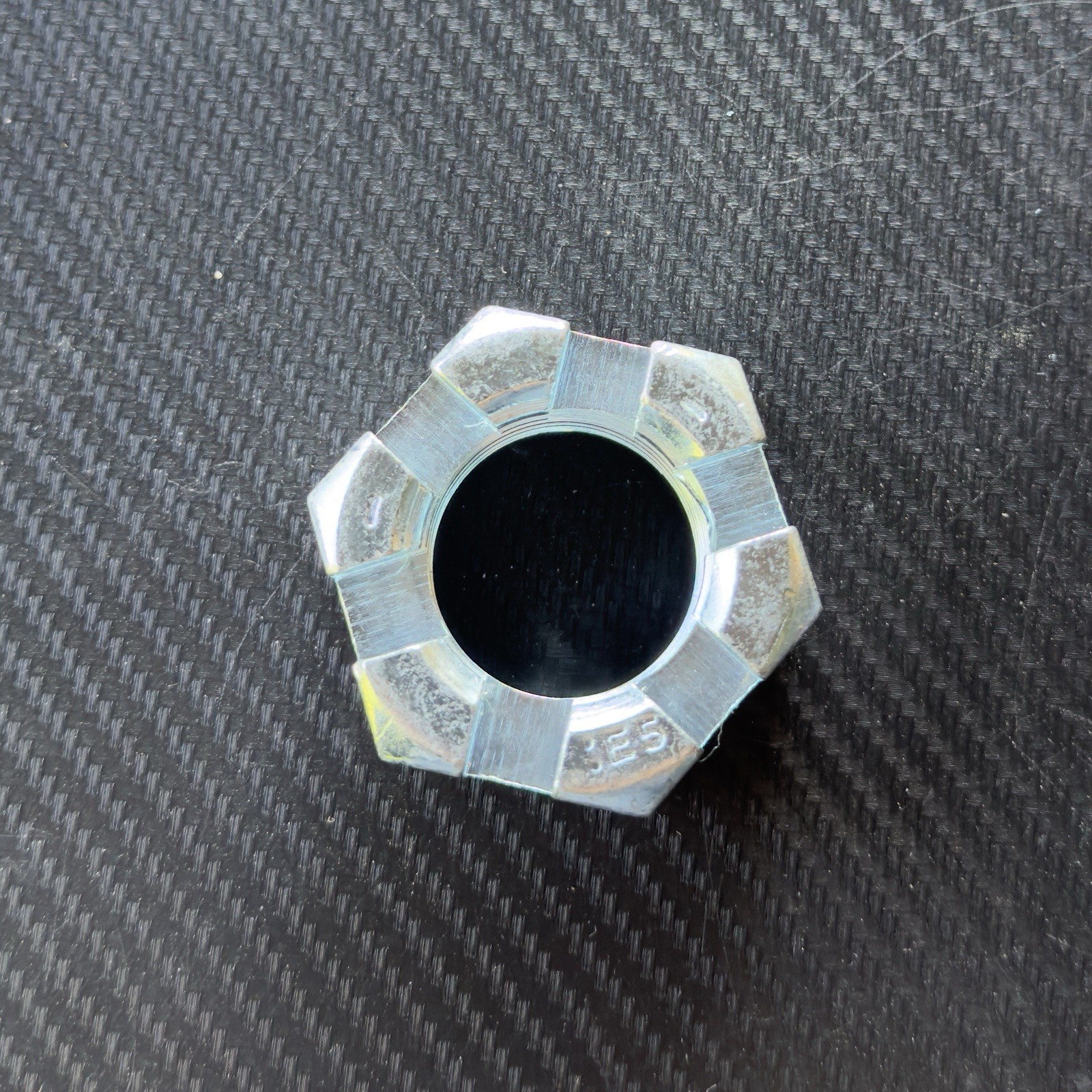 10 PCS 1-1/4”-7 UNC Slotted Hex Nuts Zinc Plated Grade 5 Steel