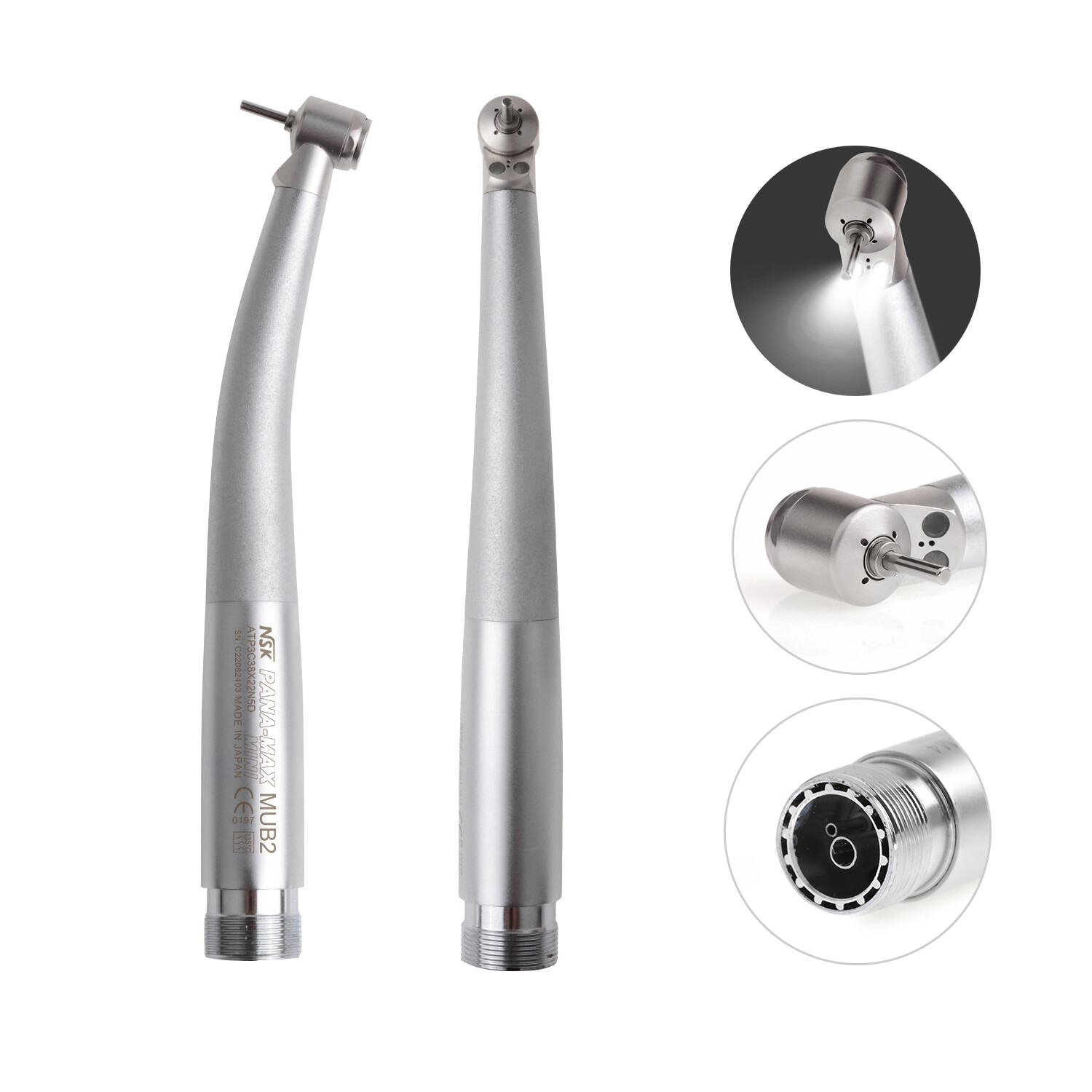 NSK Type Dental PANA MAX Mini Head High Speed LED Children Handpiece Push Button