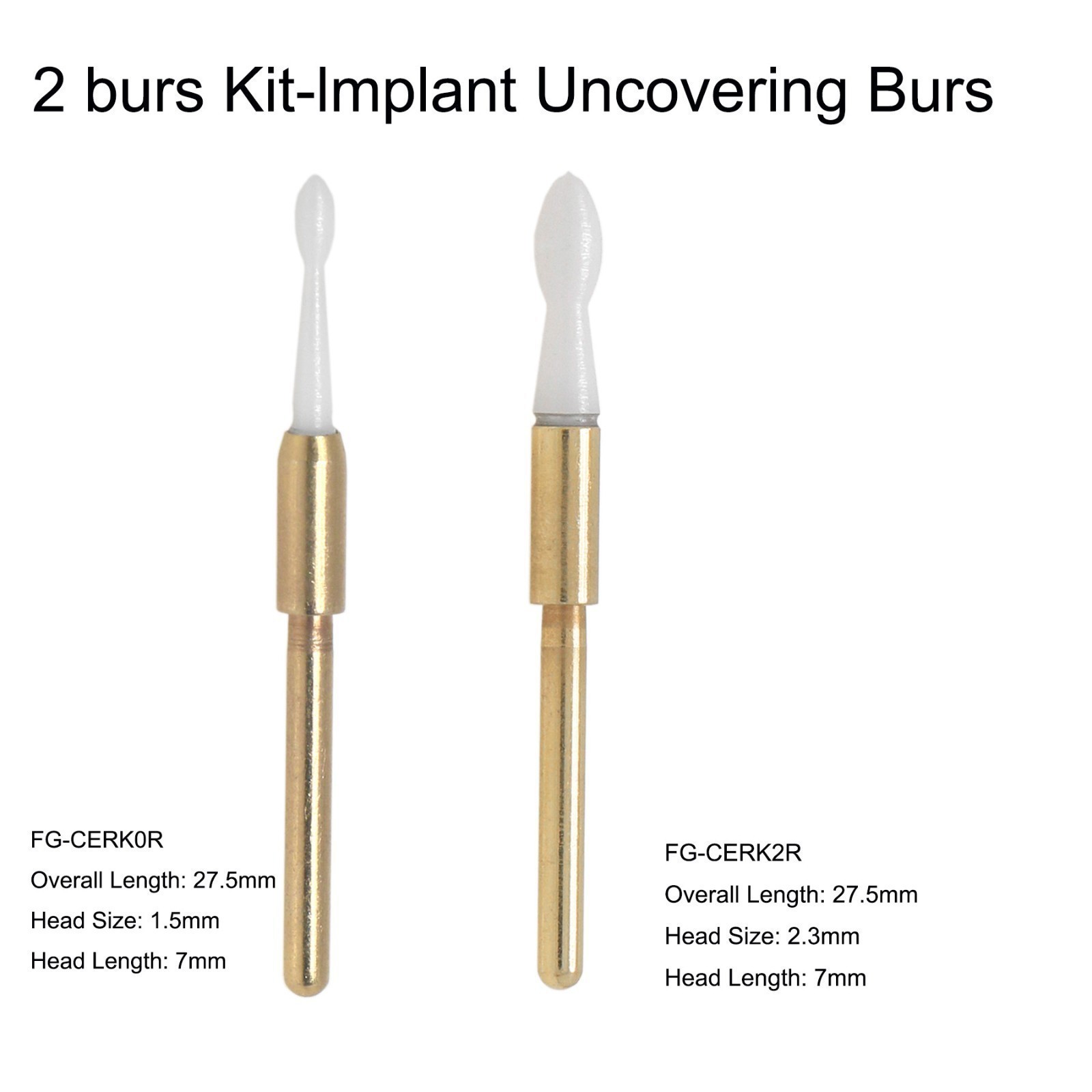 Dental Surgical Ceramic Soft Tissue Trimmer Bur for Gingivectomy 4PCS