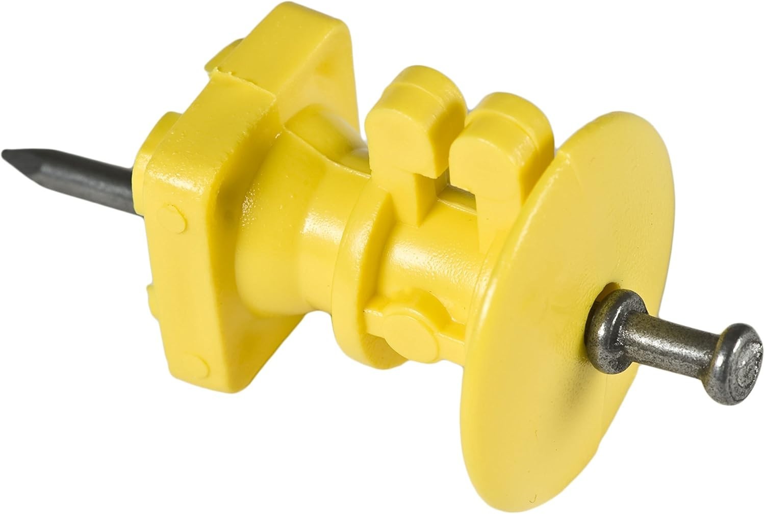 Essential Electric Fence Insulation – 25 Pack Yellow Insulators for Wood Posts