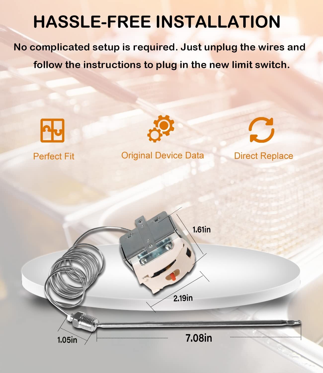 PP10084 High Limit Switch for Pitco Fryer and Gas Fryer Safety Thermostat 450?