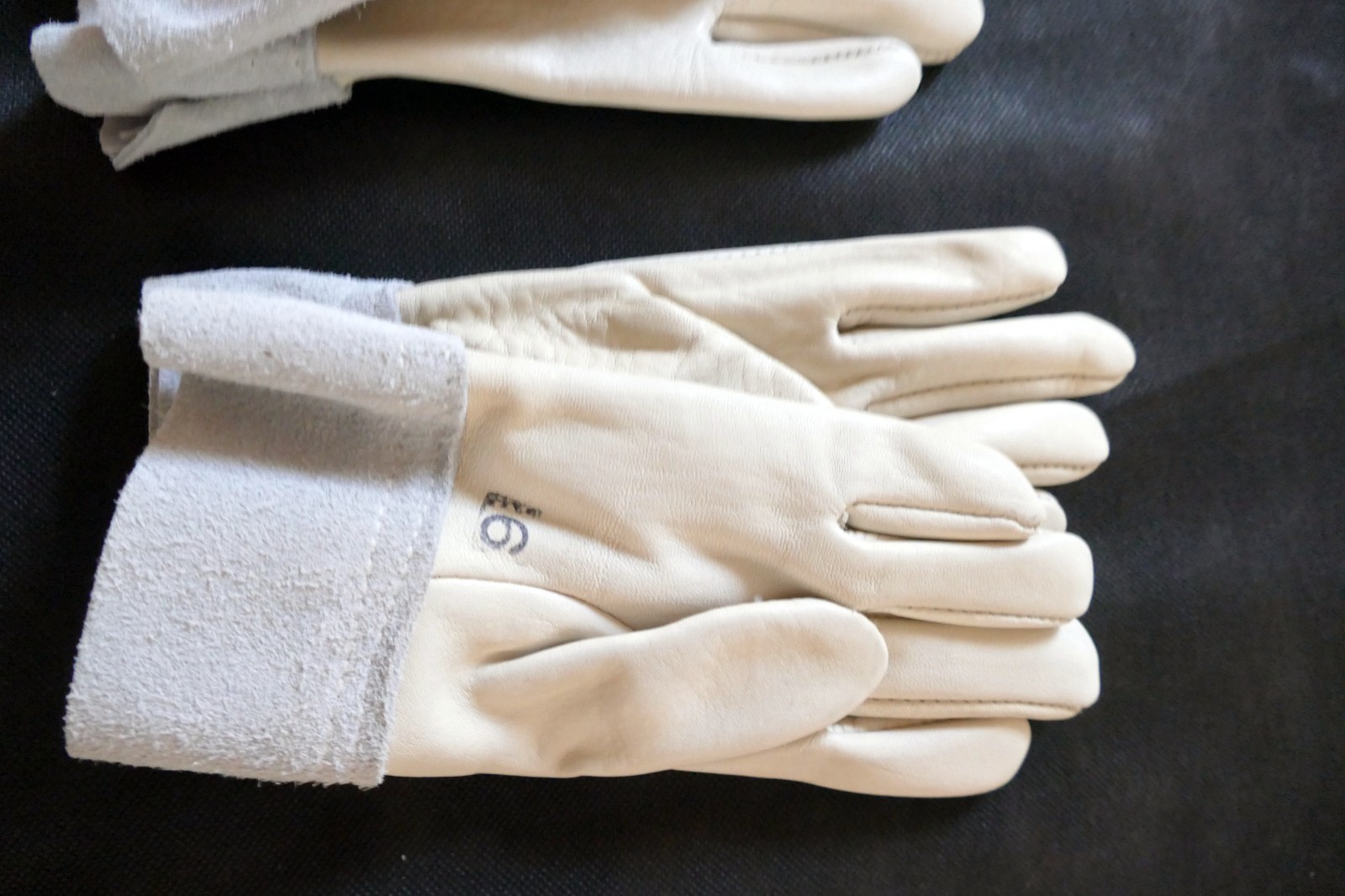 Lined 100% Split Cowhide Leather Gloves Work Garden, Farming 2 Pack EXTRA small