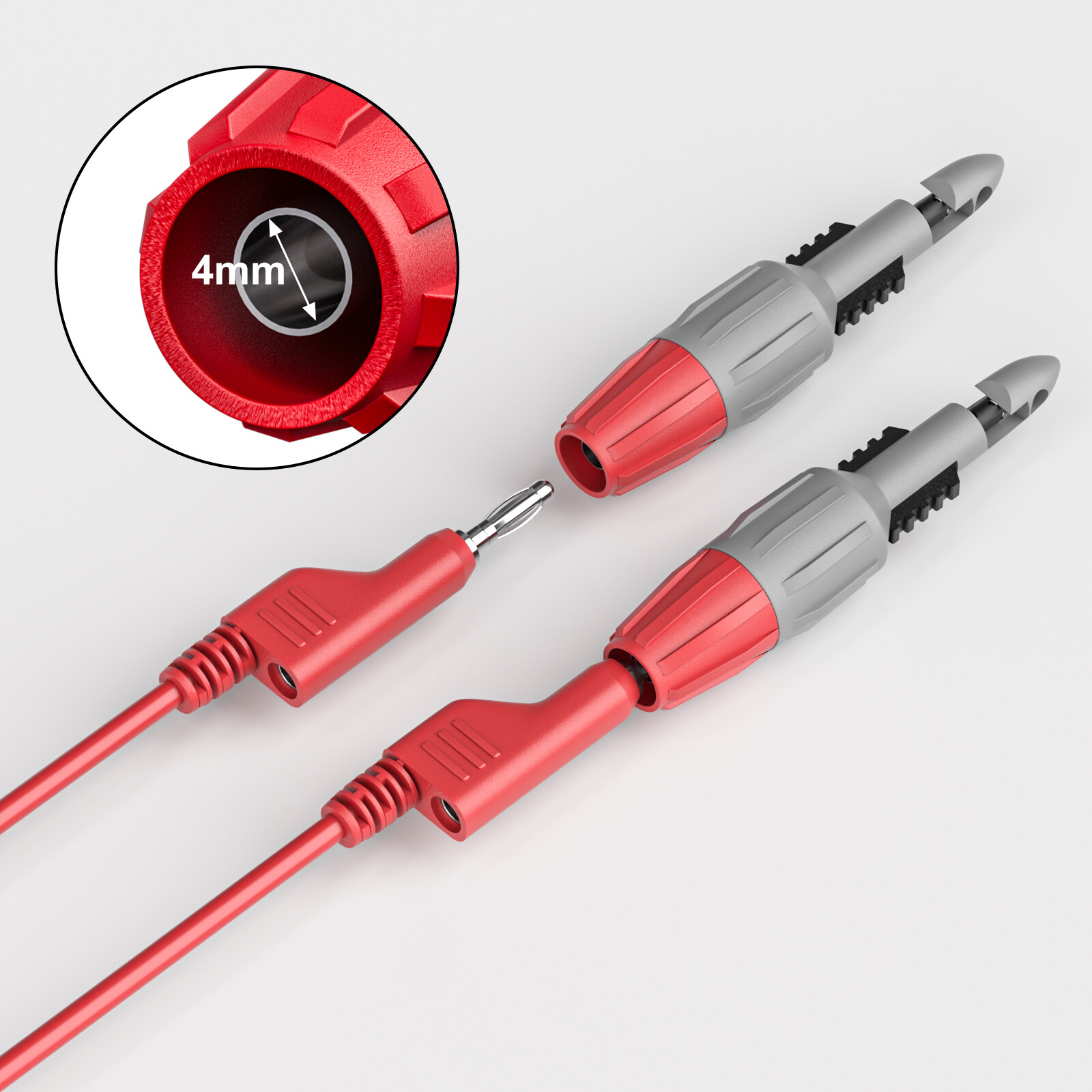 8PCS Heavy Duty Wire Piercing Probe Insulation Piercing Clip Set with 4mm female