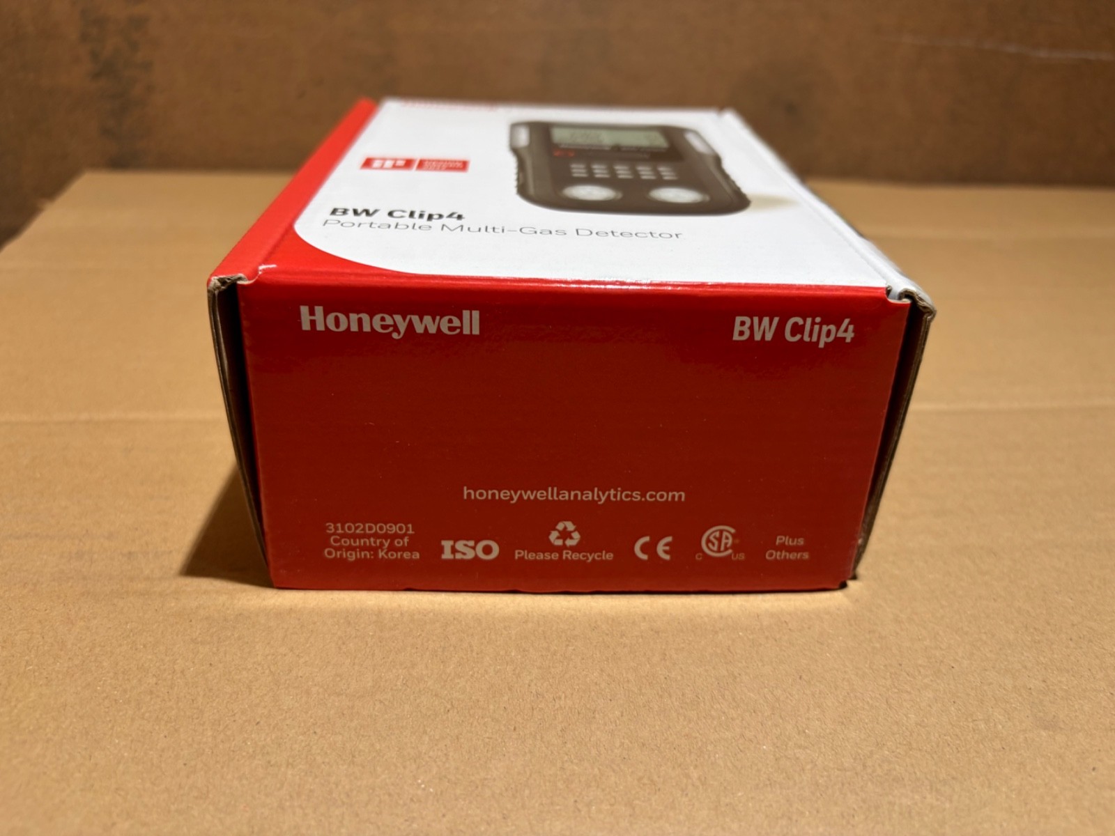 Honeywell BW Clip4 Multi-Gas Detector O2 CO H2S LEL Yellow BWC4-Y-N NOS