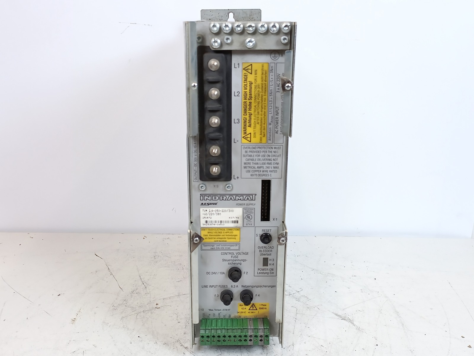Indramat TVM2.4-050-220/300-W1/220/380 AC Servo Power Supply