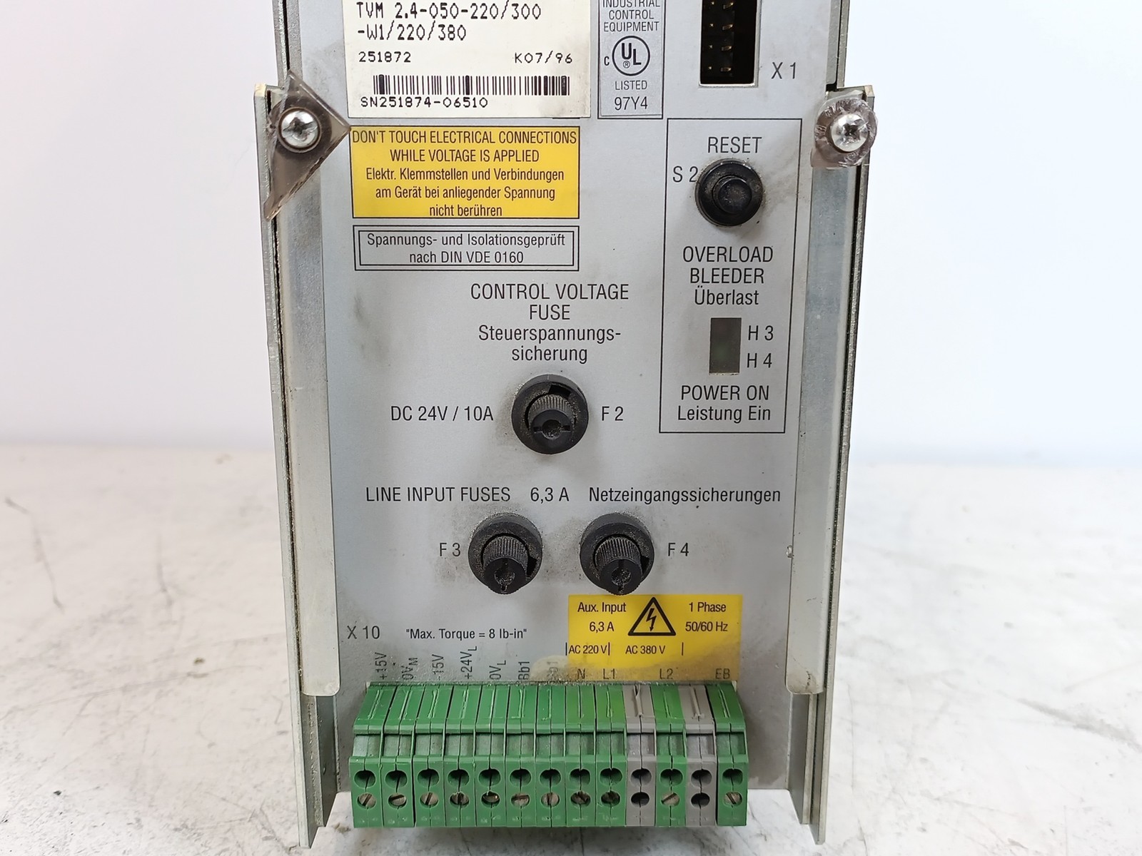 Indramat TVM2.4-050-220/300-W1/220/380 AC Servo Power Supply