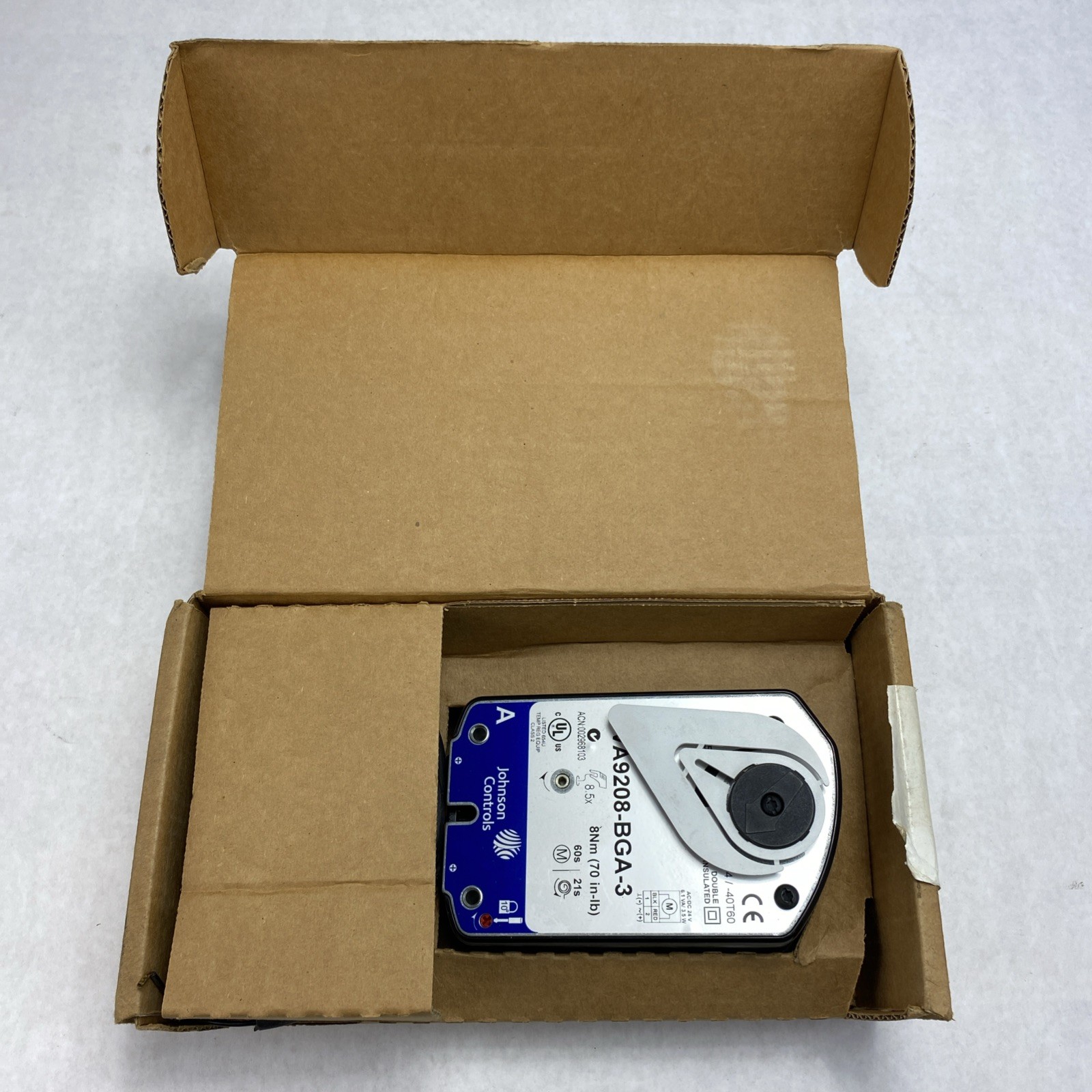 Johnson Controls VA9208-BGA-3 Electric Spring Return Valve Actuator
