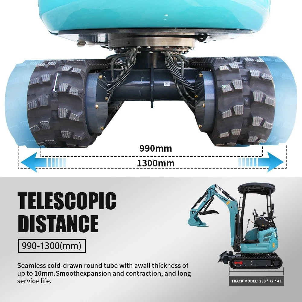 2.5Ton Mini Excavator Side Swing Digger Kubota D902 Diesel Engine+ 4 Attachments