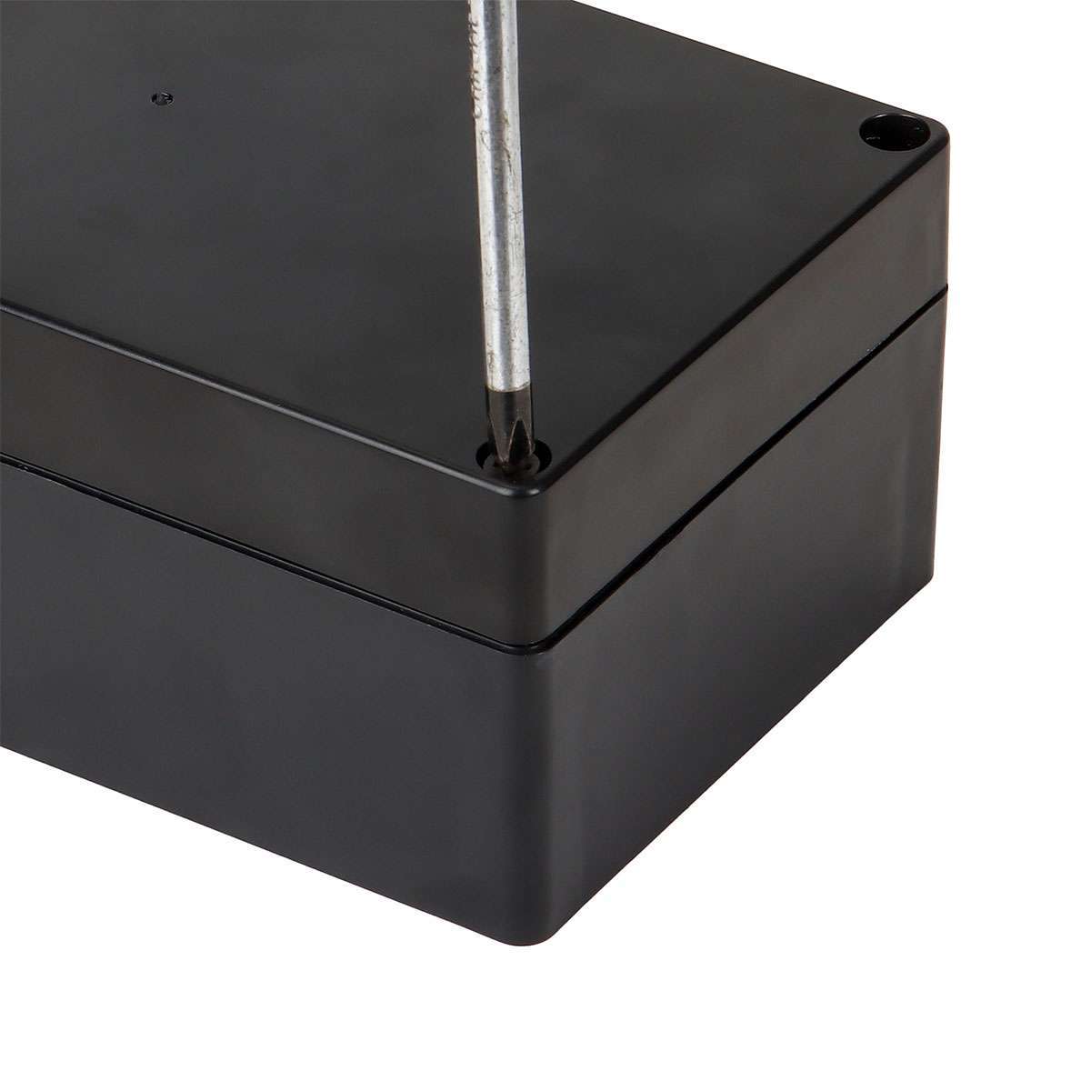 Black Plastic Project Enclosure DIY Electrical Junction Box Waterproof Dustproof
