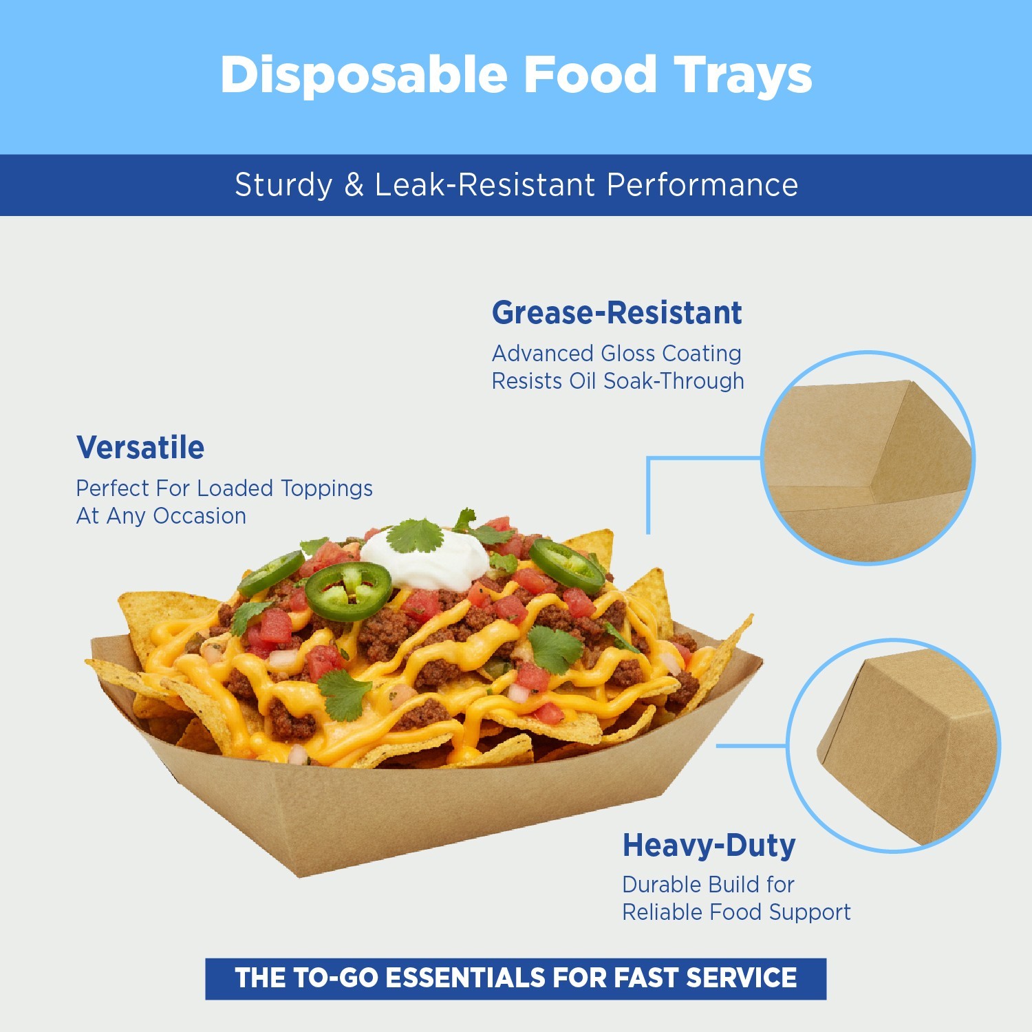 Karat Food Tray (Kraft) – 0.5 lb, FP-FT050K