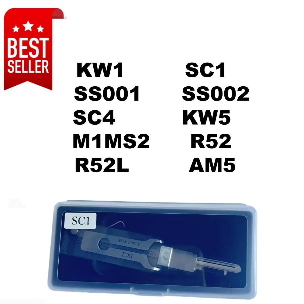 Lishi Style 2 in 1 R52 R52L SC1 SC4 KW1 KW5 AM5 M1MS2 SS001 PRO SS002 PRO CIVIL
