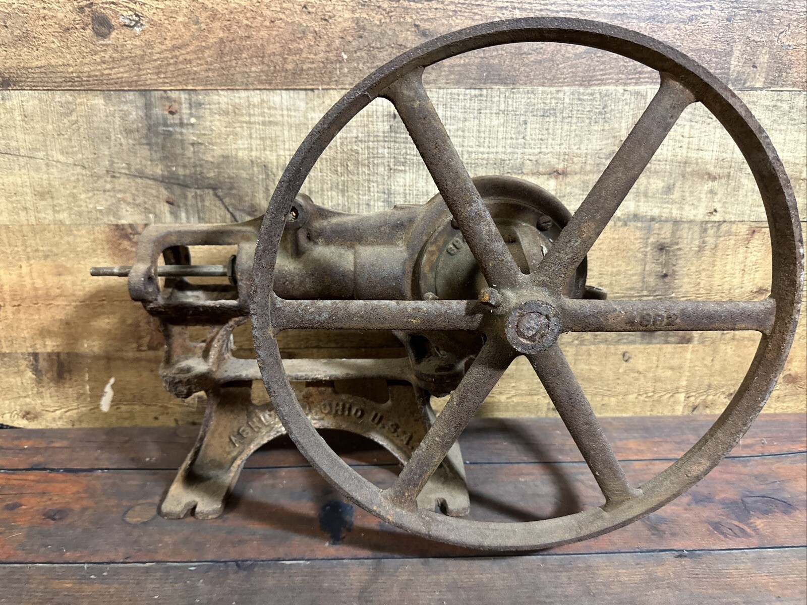Antique, F E Myers Bros. Co. Ashland Ohio USA Water Pump Belt Driven Decor