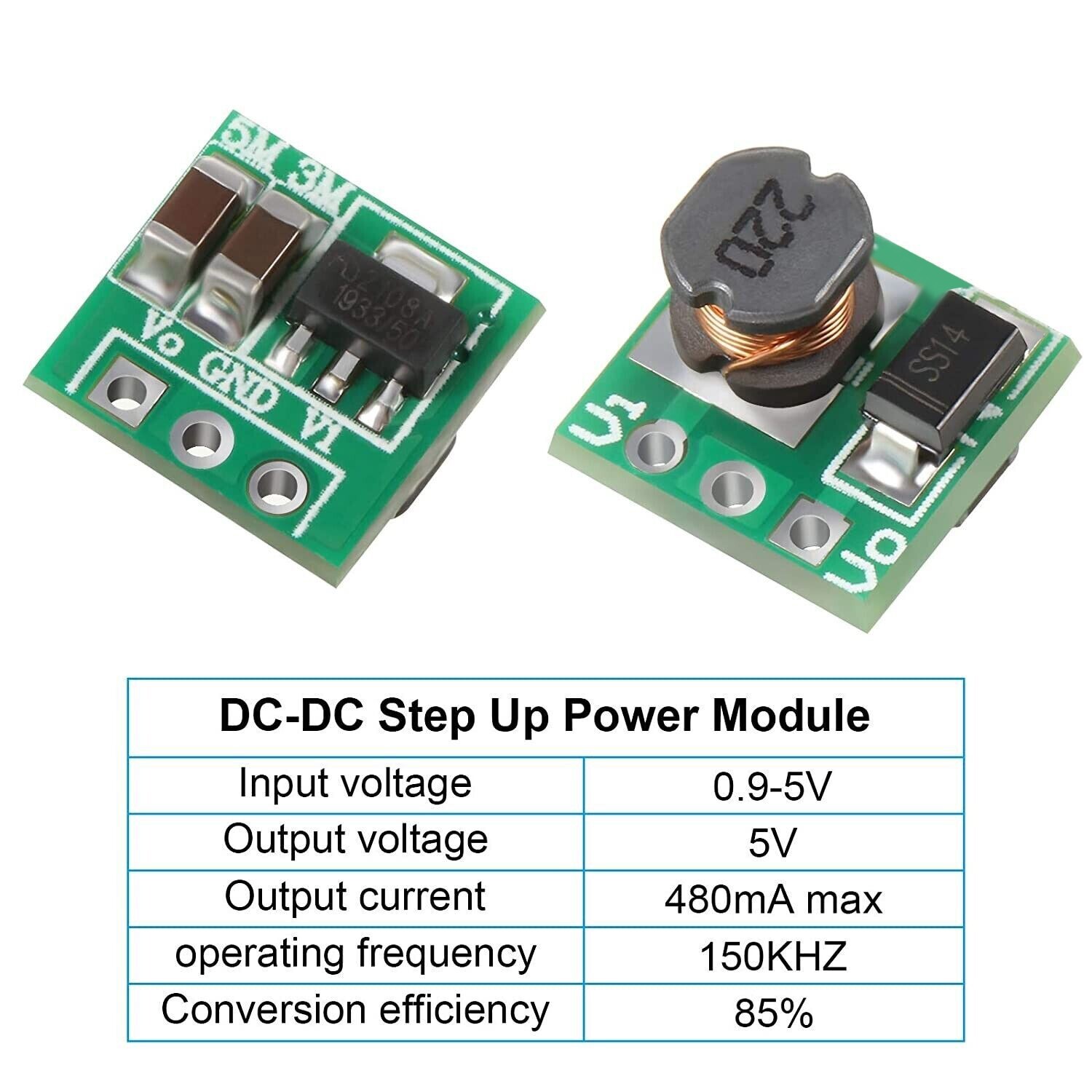 Mini 0.9-5V To 5V Dc-Dc Step-Up Power Module Voltage Boost Converter