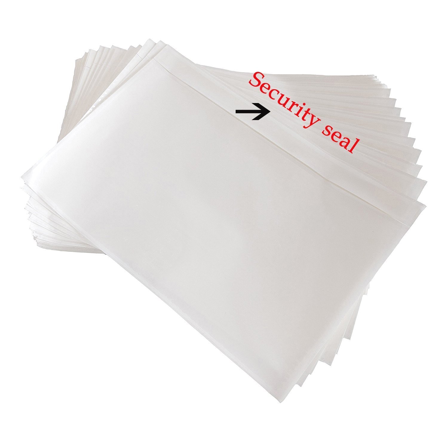 100-1000 7.5 x 5.5 Clear Packing Pouches List Invoice Shipping Envelope Adhesive