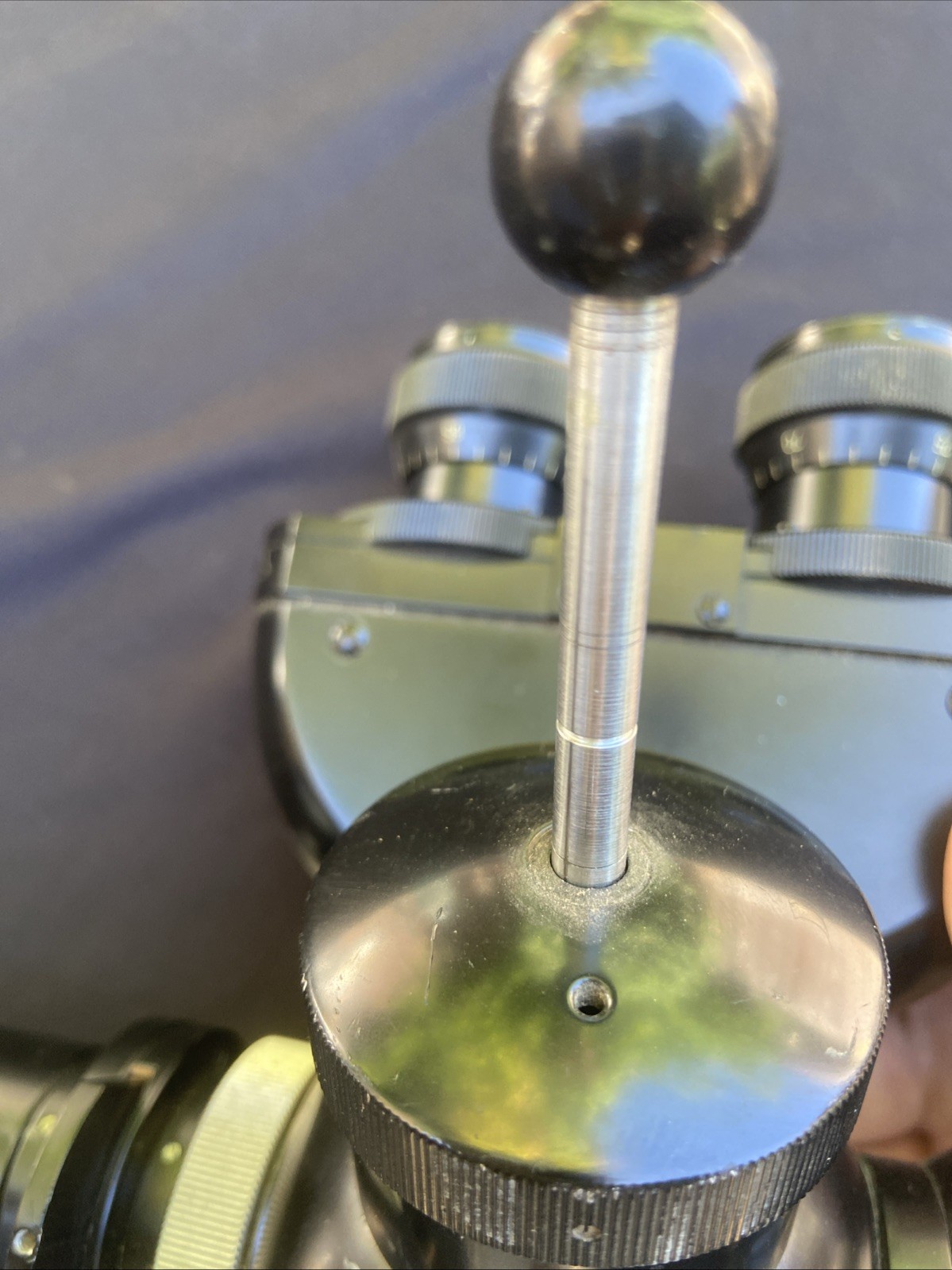 Carl Zeiss Vintage Trinocular Microscope Head model Uc1356 w/ Lenses