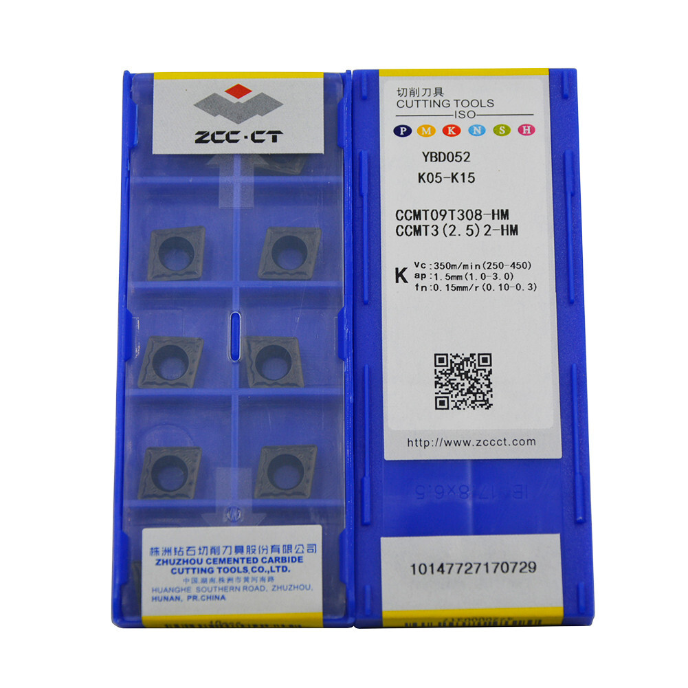 10pcs(1pack) CCMT09T308-HM YBD052 CCMT3(2.5)2-HM Carbide Inserts