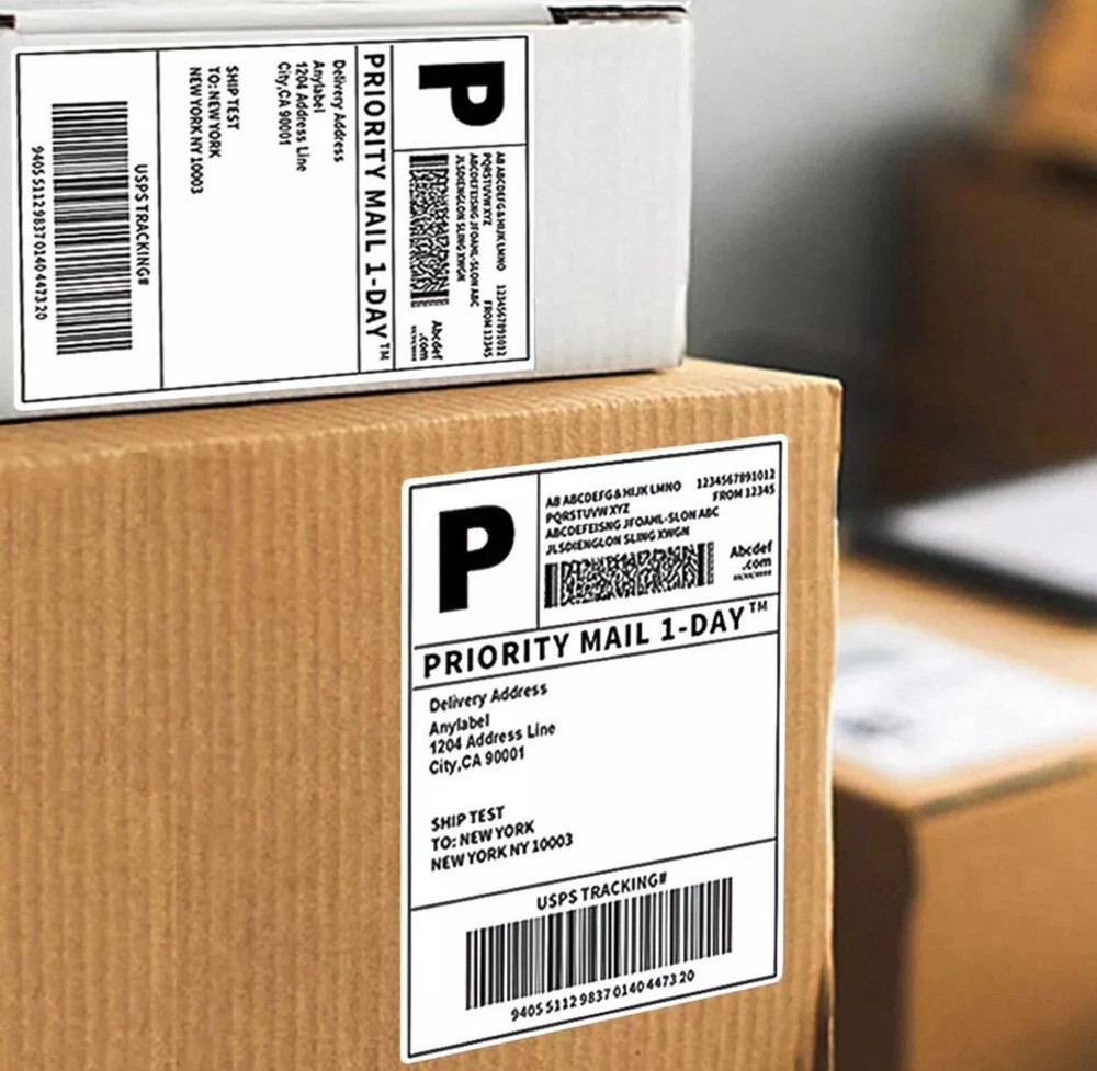 500PCS 4×6 Thermal Shipping Labels Foldable Any Prints Thermal LabelmPaper