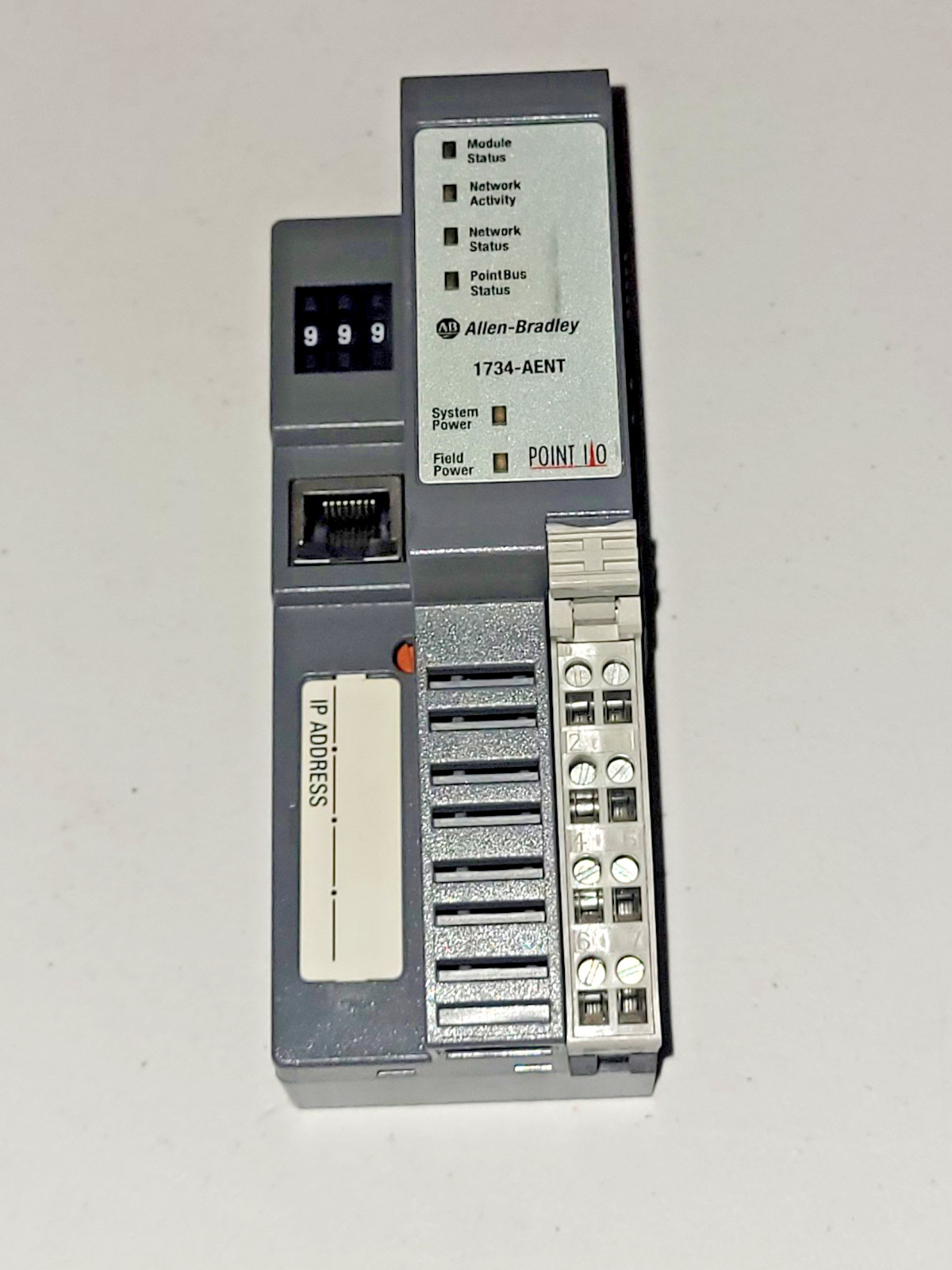 Allen Bradley 1734-AENT Ethernet Point I/O Adapter Module 1734AENT
