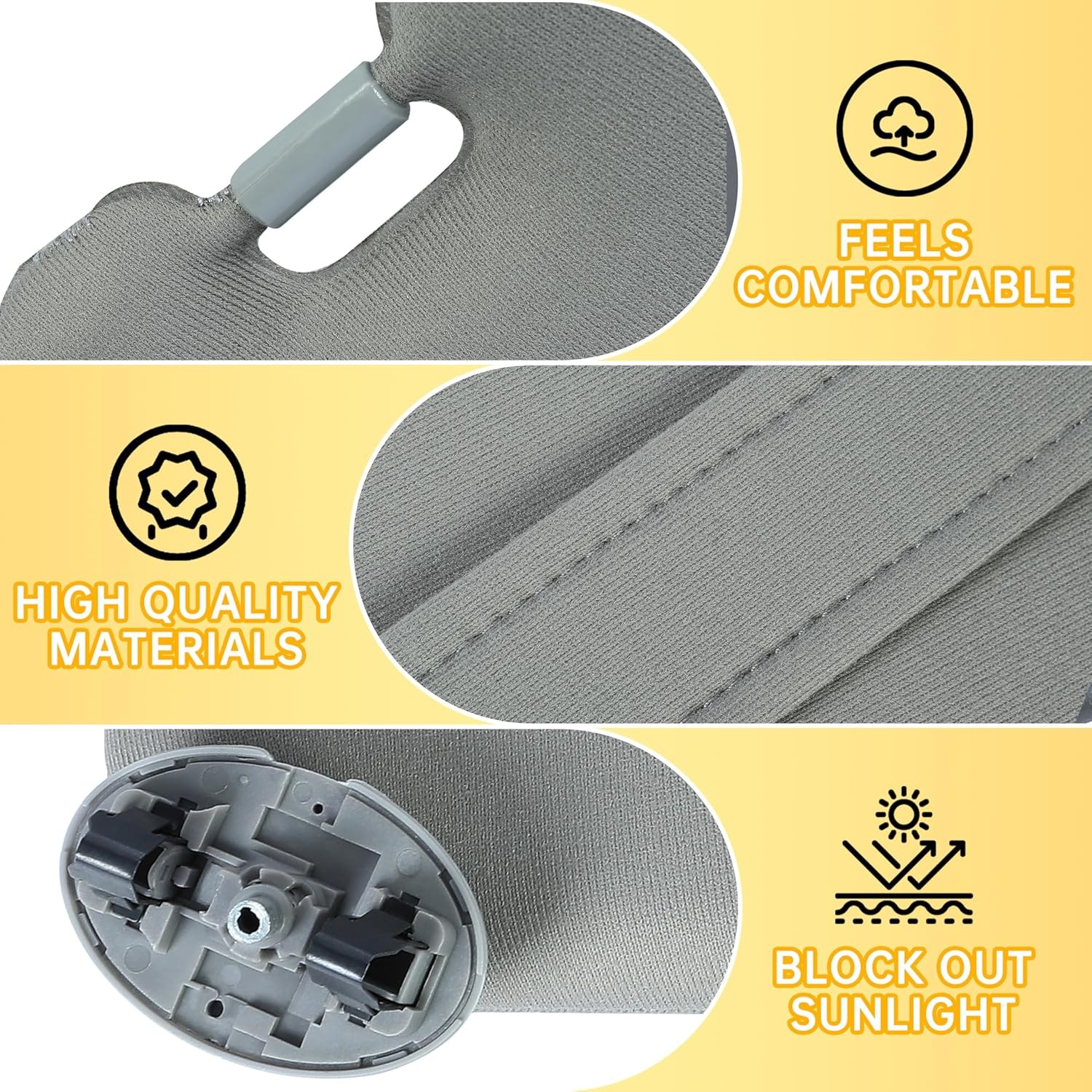 For 2007-2011 Toyota Camry Sun Visor Sunshade Left Driver Right Side UV proof