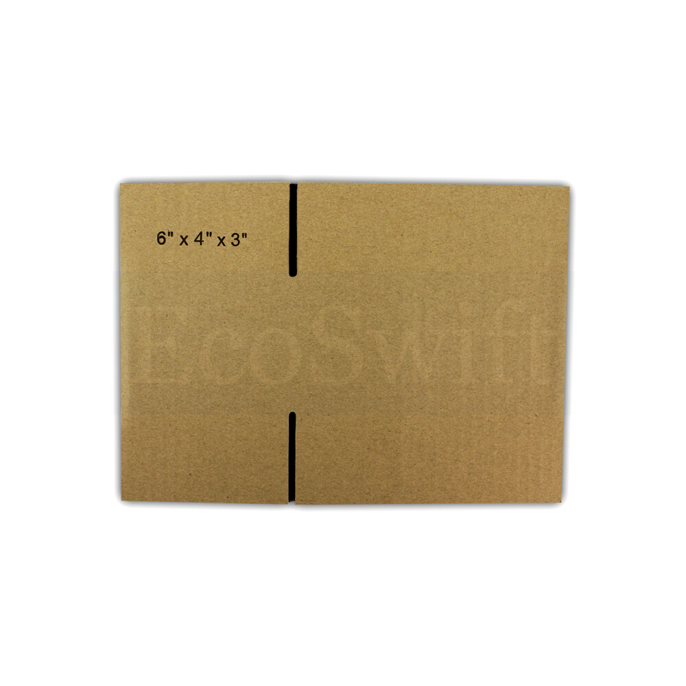 1-200 6x4x3 “EcoSwift” Cardboard Packing Mailing Shipping Corrugated Box Cartons