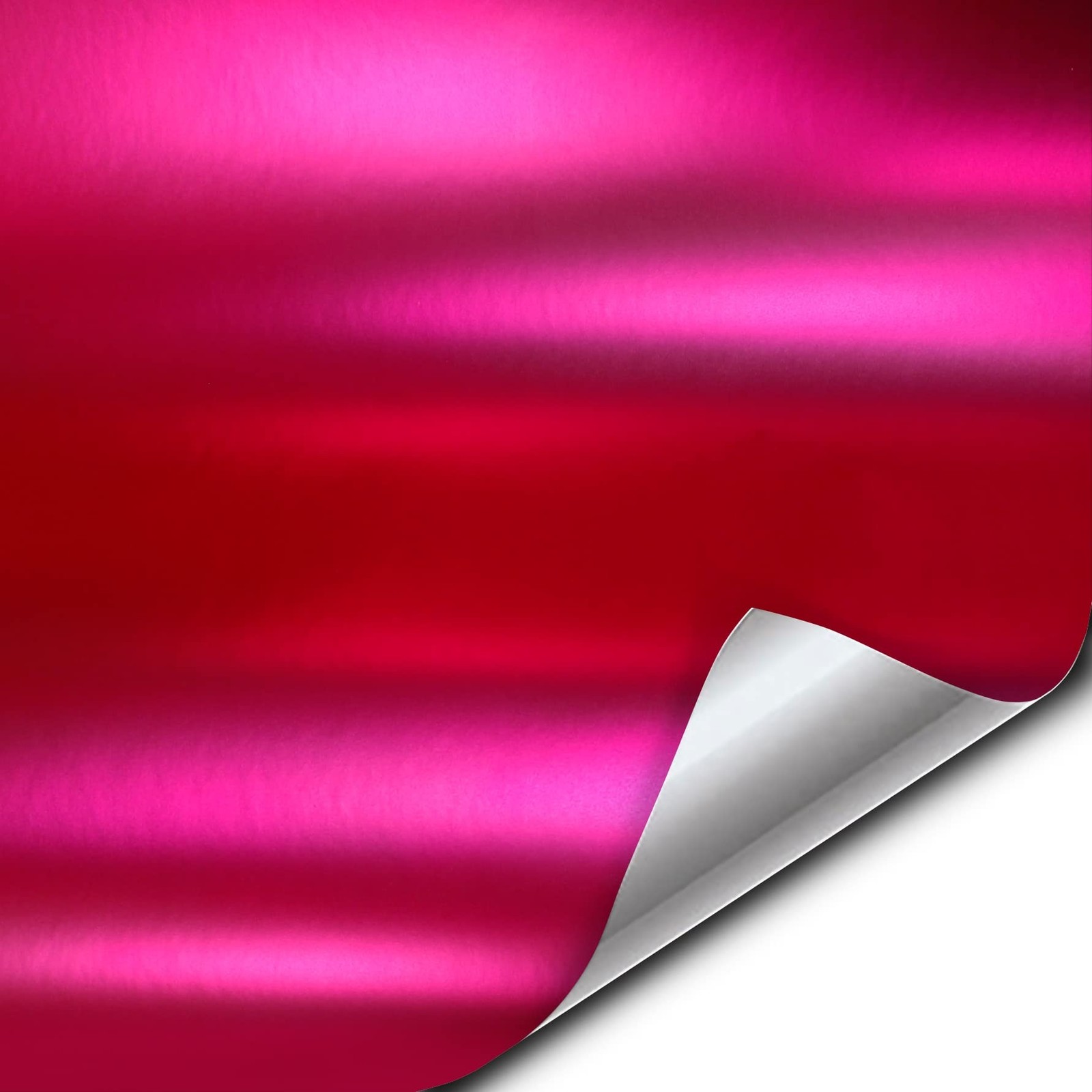 VViViD+ Premium Satin Chrome Hot Pink Vinyl Wrap Roll w/Air-Release Adhesive …