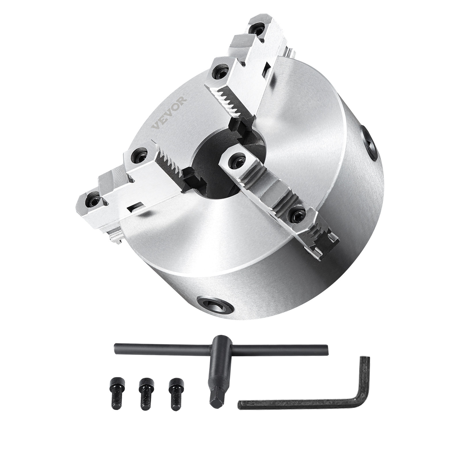 VEVOR 8” 3-Jaw Lathe Chuck Self-Centering Lathe Chuck for Grinding Drilling