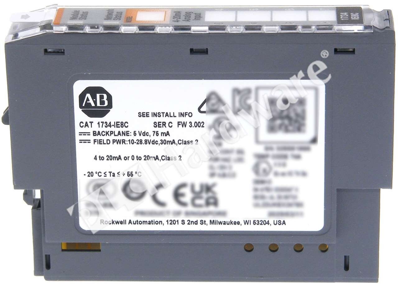Surplus Open Allen Bradley 1734-IE8C Ser C POINT I/O 8-Ch Current Input Module