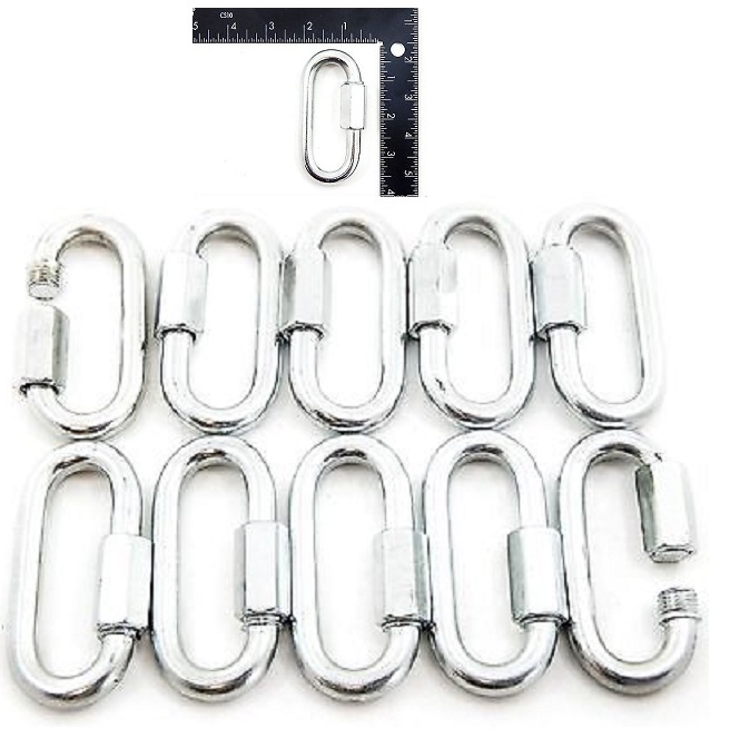 10 pcs 3/8″ Heavy duty Quick Link Chain Rope Cable Connector Heavy Duty 10mm