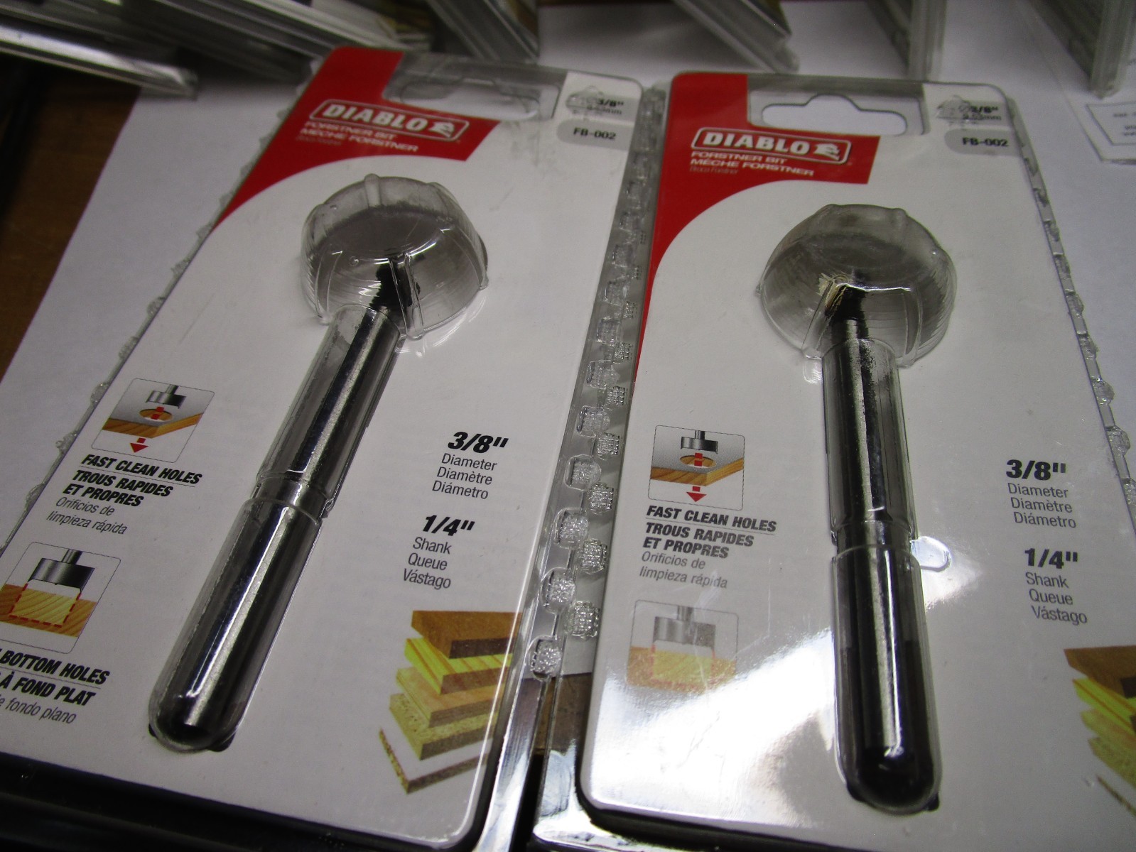 DIABLO Forstner Bit for Wood, 3/8 in dia Mfr # FB-002 QTY 2