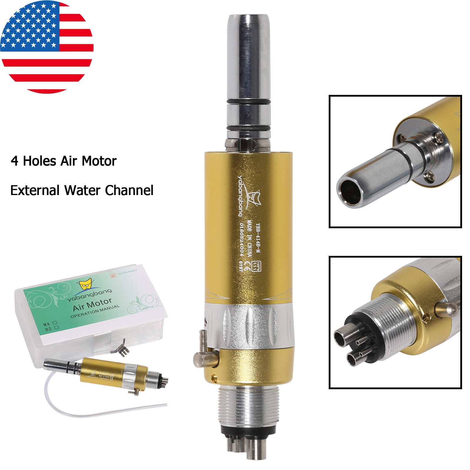 NSK Style Dental Low Slow Speed Air Motor Handpiece 2/4 Hole E-type 5 Models