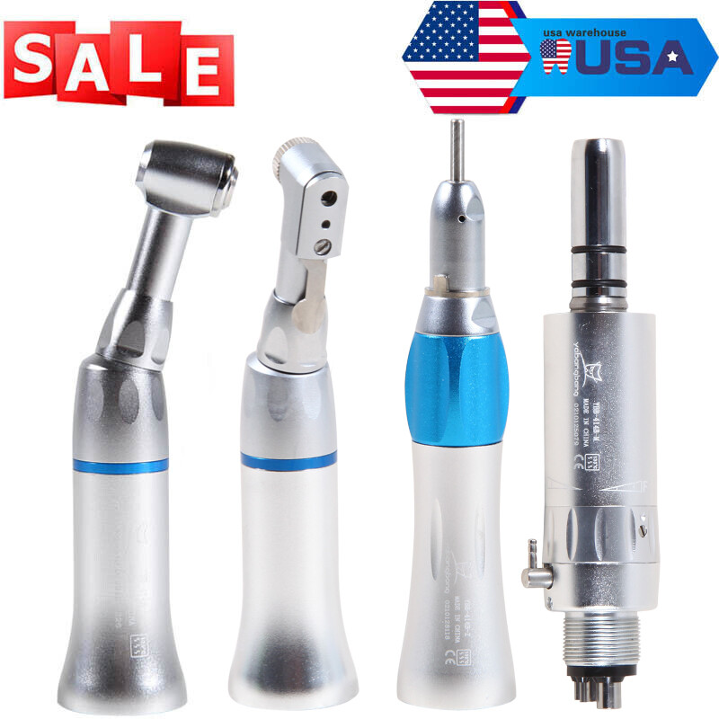 NSK Style Dental Slow Low Speed Handpiece Contra Angle Straight Air Motor 2H/4H