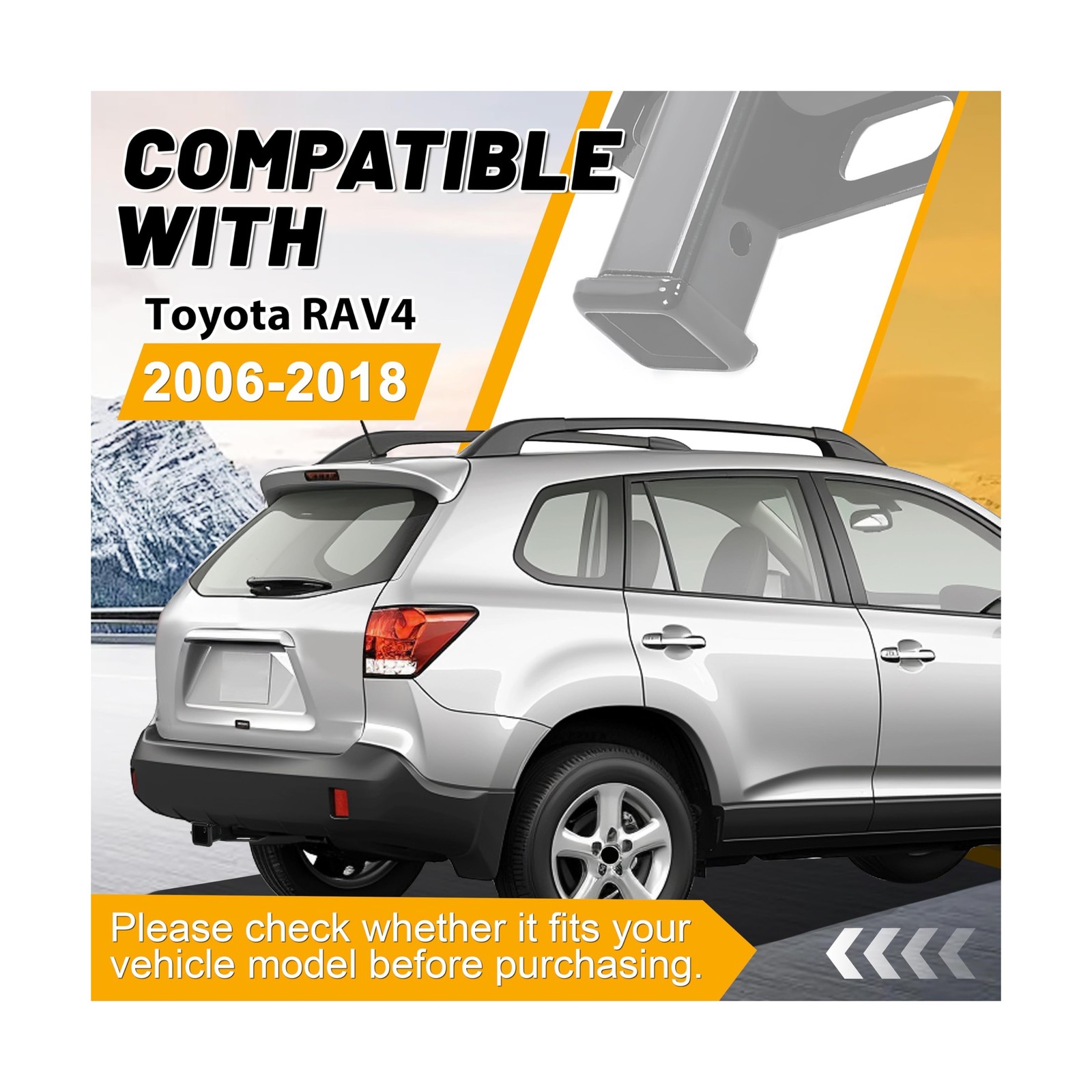 Kojem Class 3 Trailer Hitch Compatible with 2006-2018 Toyota RAV4 2″ Receiver…