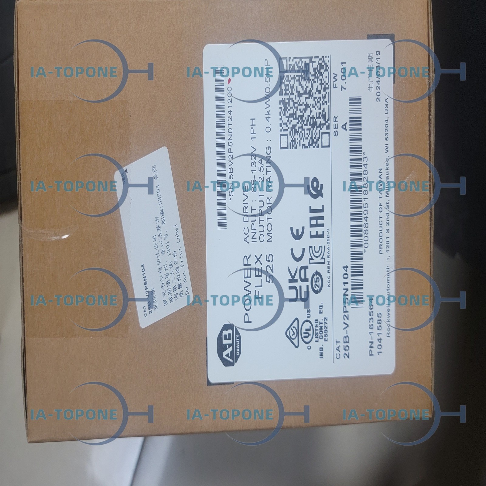 1PC NEW Allen-Bradley 25B-V2P5N104 With 1 Year warranty High Quality