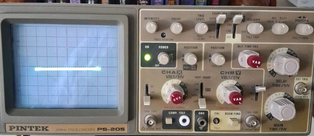 Pintek PS-205 Dual Trace 20 MHz Analog Oscilloscope