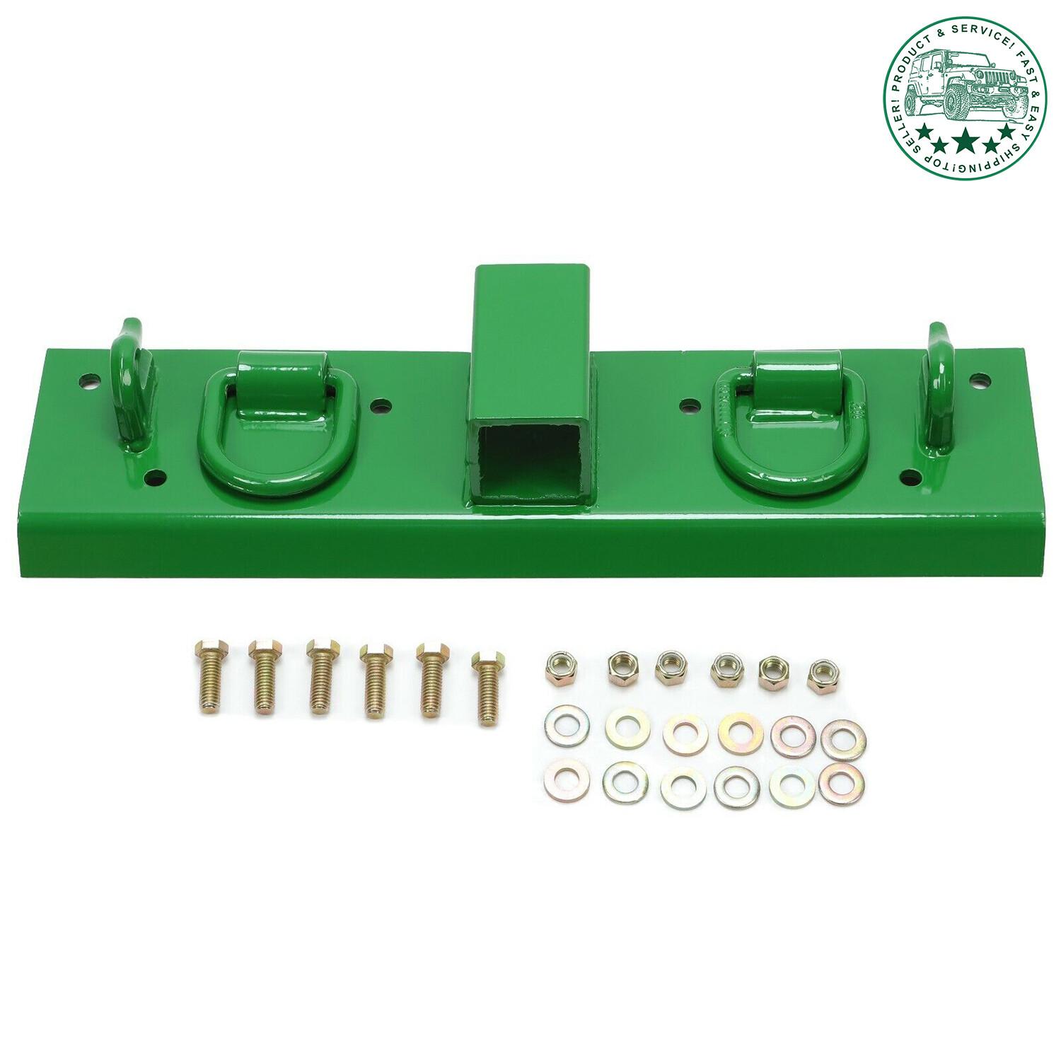 Bolt on Grab Hooks & D Rings & 2″ Receiver For John Deere 1025R Compact Tractor