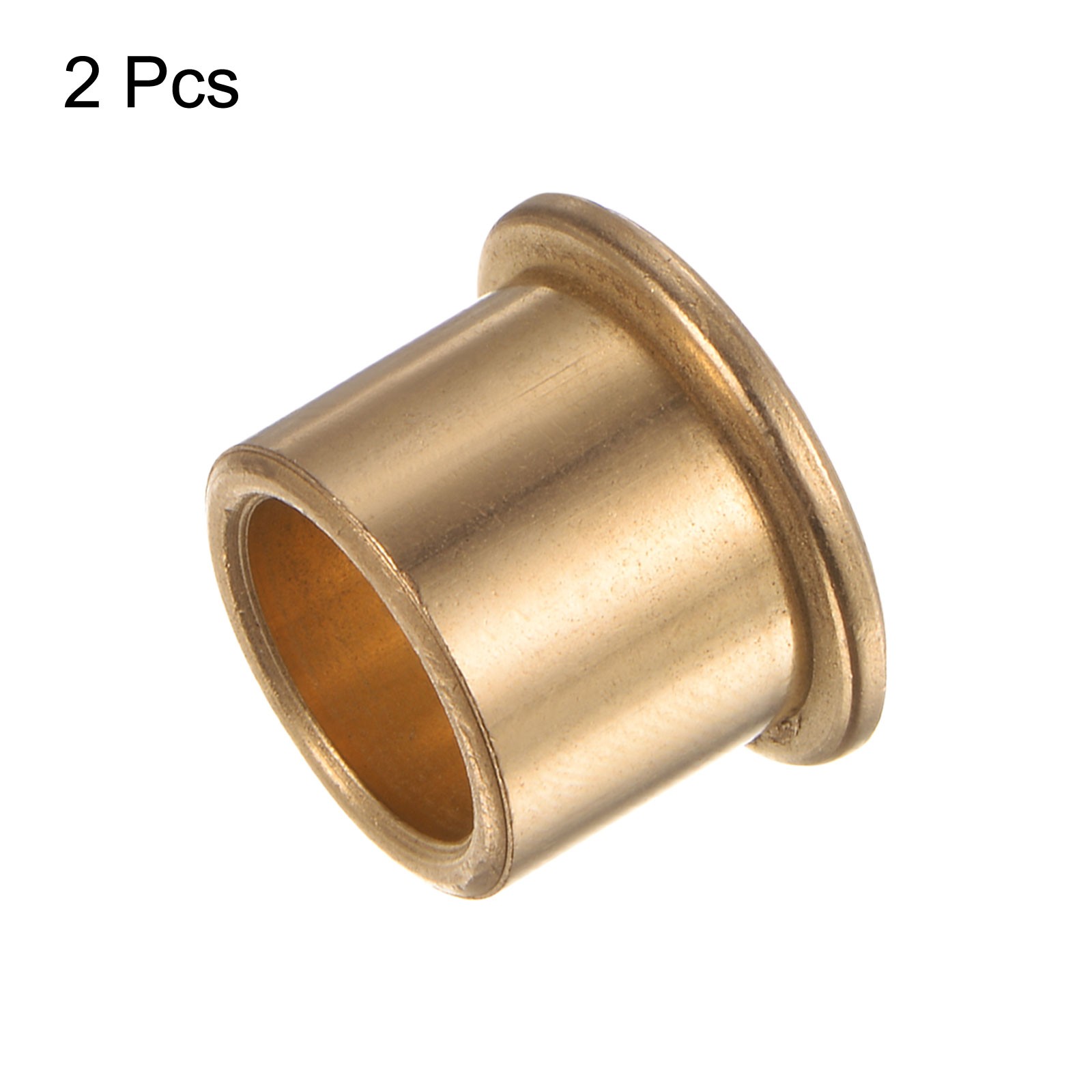 2pcs Flange Bearing Sleeve 12mm x 16mm x 12mm Bronze Self Lubricating Bushings