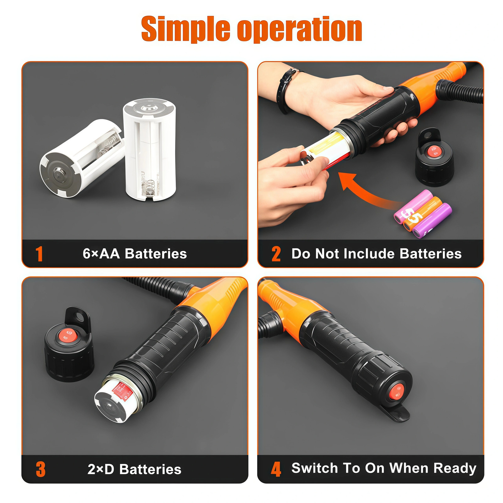 Battery Powered Electric Fuel Transfer Siphon Pump Gas Oil Water Liquid 2.4 GPM